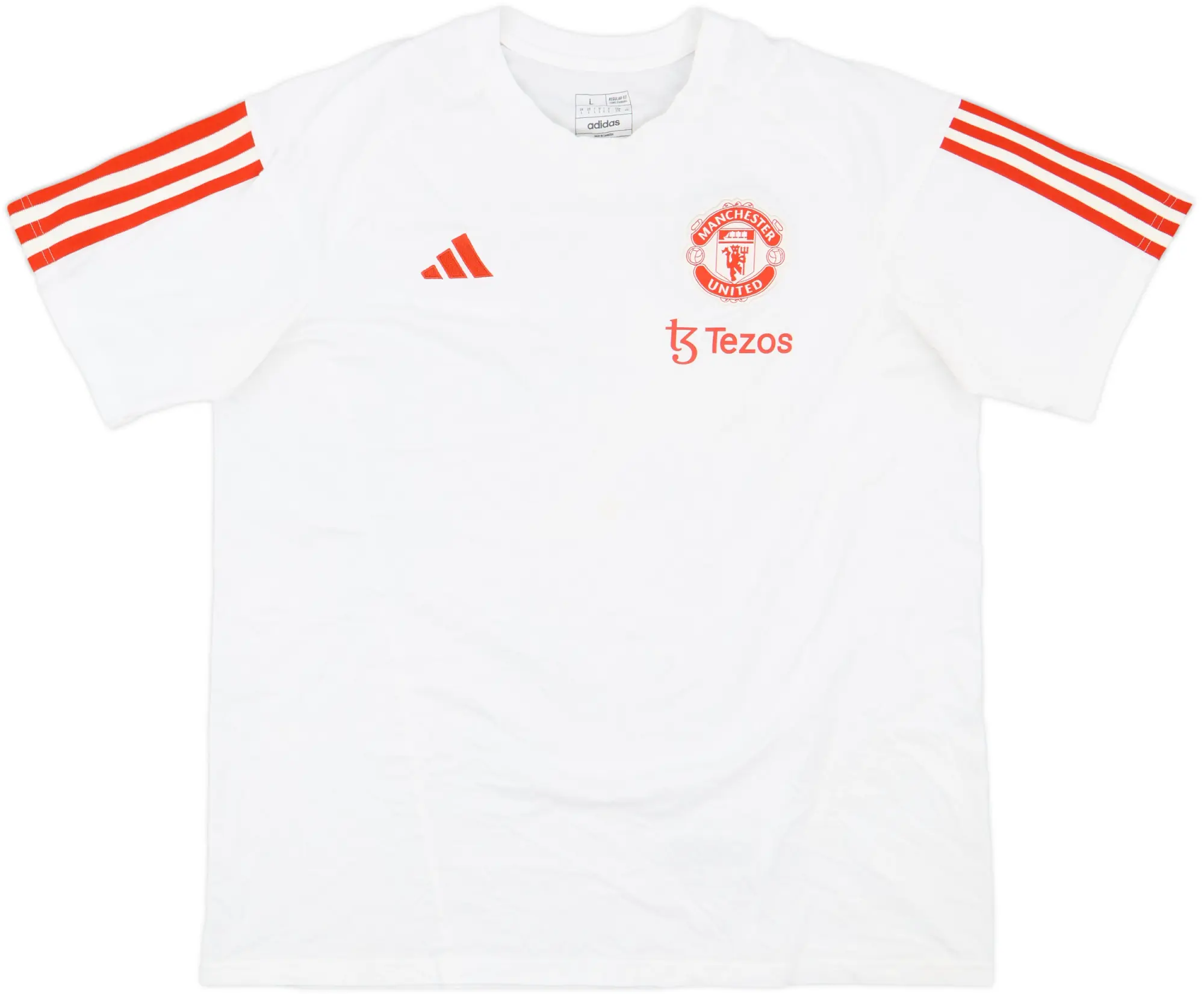 2023-24 Manchester United adidas Cotton Tee - 8/10 - (L)
