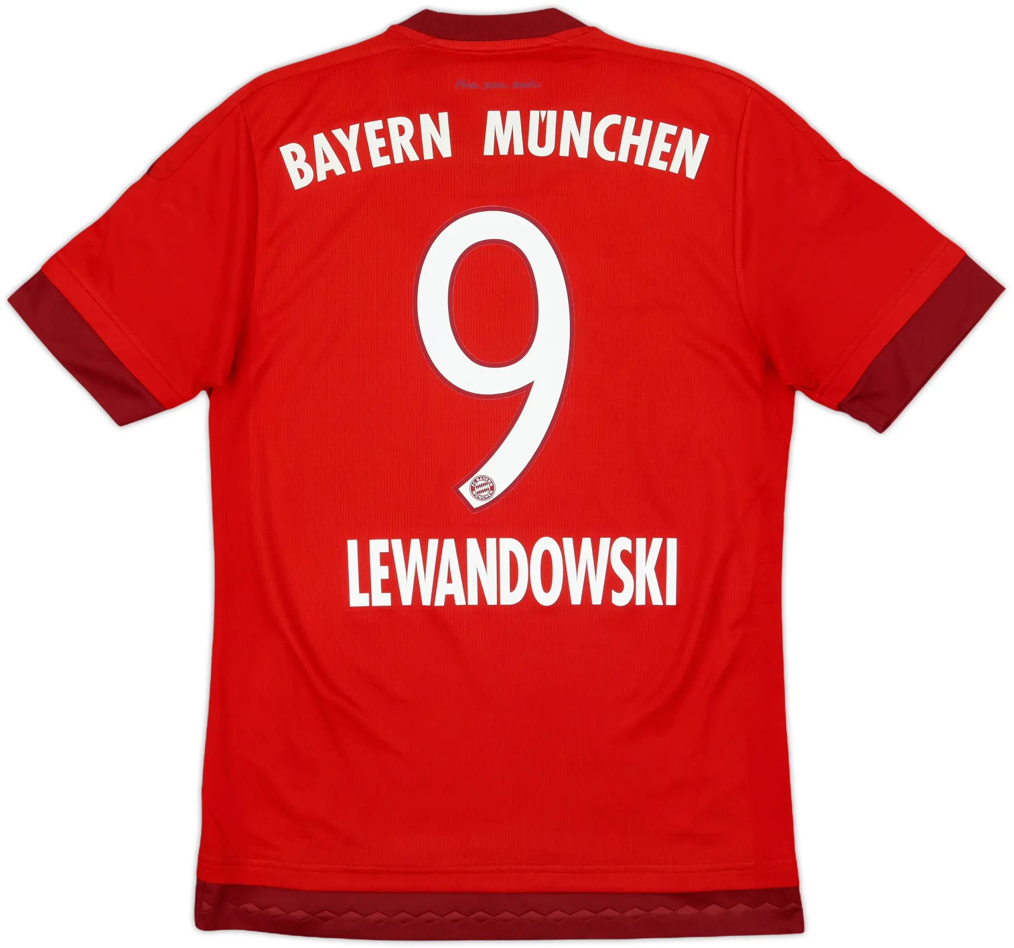 2015-16 Bayern Munich Home Shirt Lewandowski #9 - 7/10 - (S)