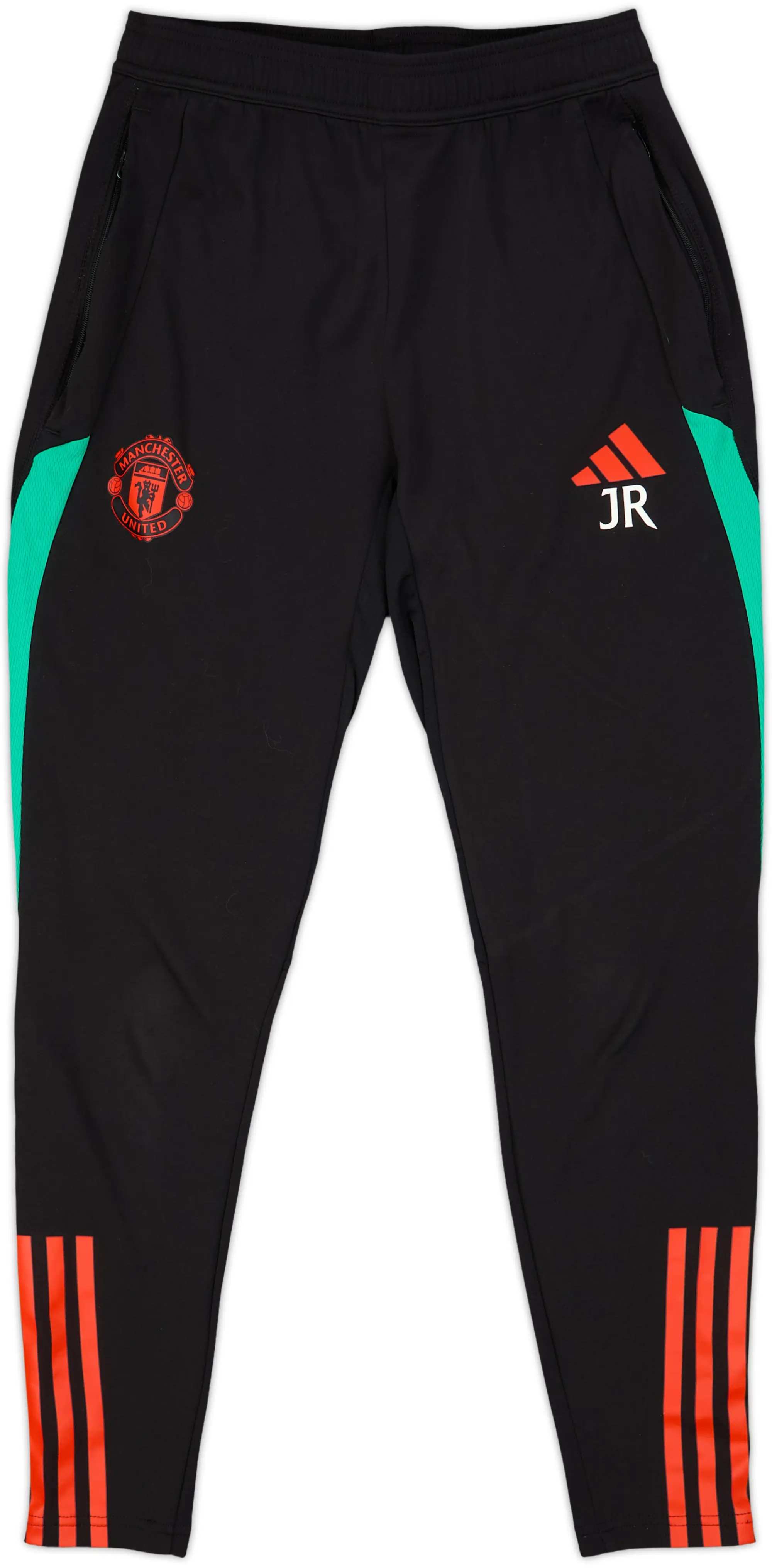 2023-24 Manchester United adidas Staff Issue Track Pants/Bottoms JR - 9/10 - (S)