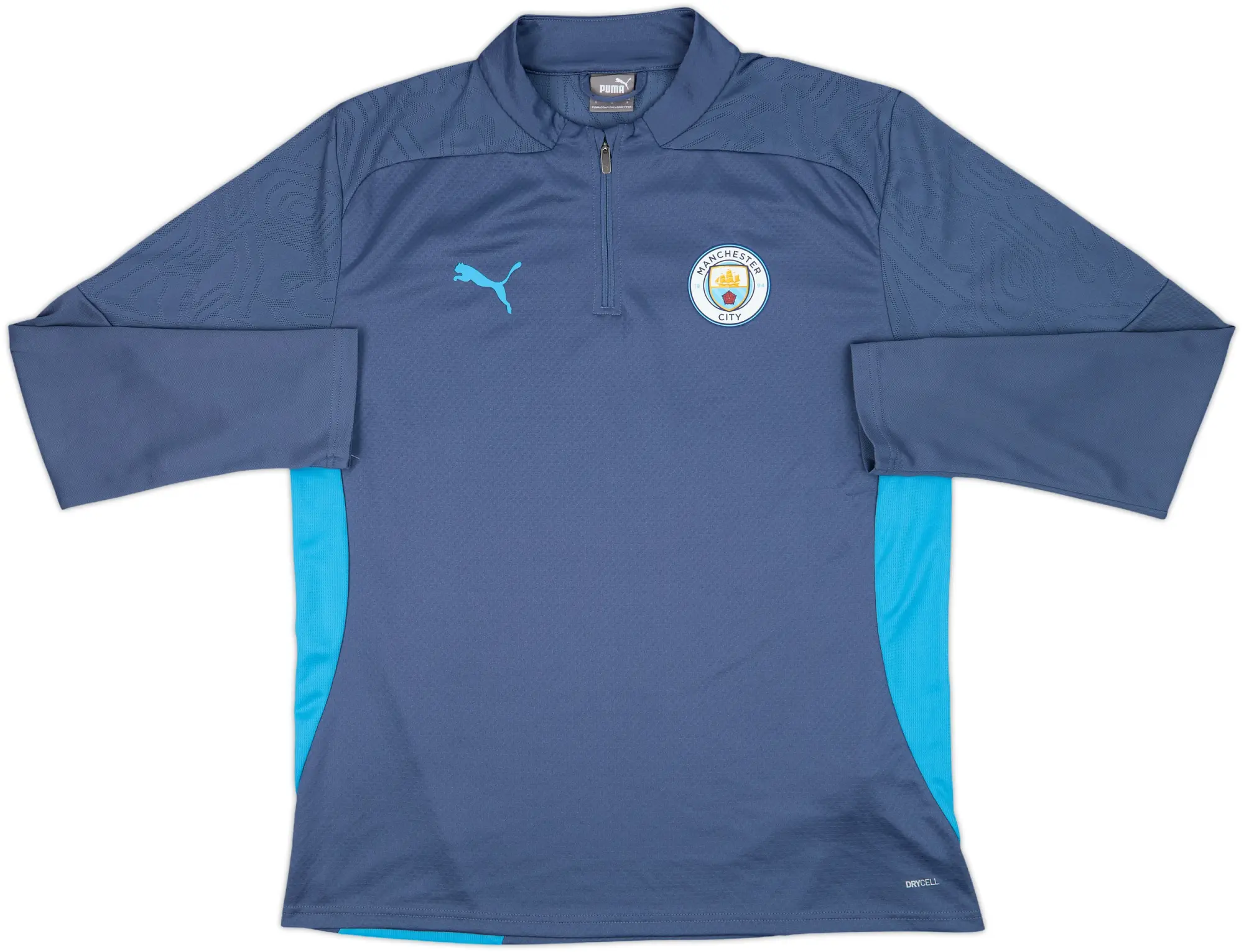 2024-25 Manchester City Puma 1/4 Zip Top - 10/10 - (L)