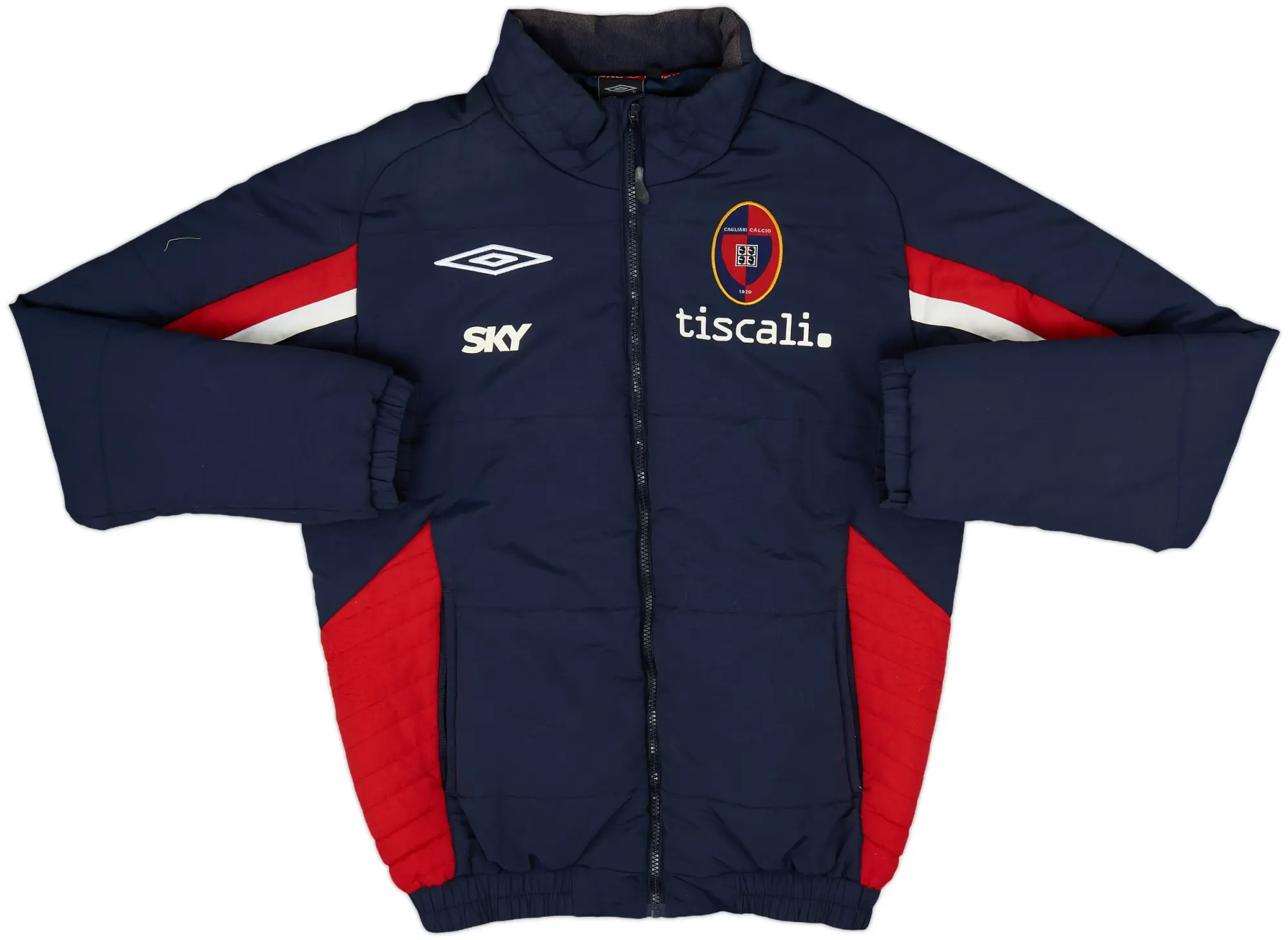2007-08 Cagliari Umbro Padded Bench Coat - 7/10 - (L)