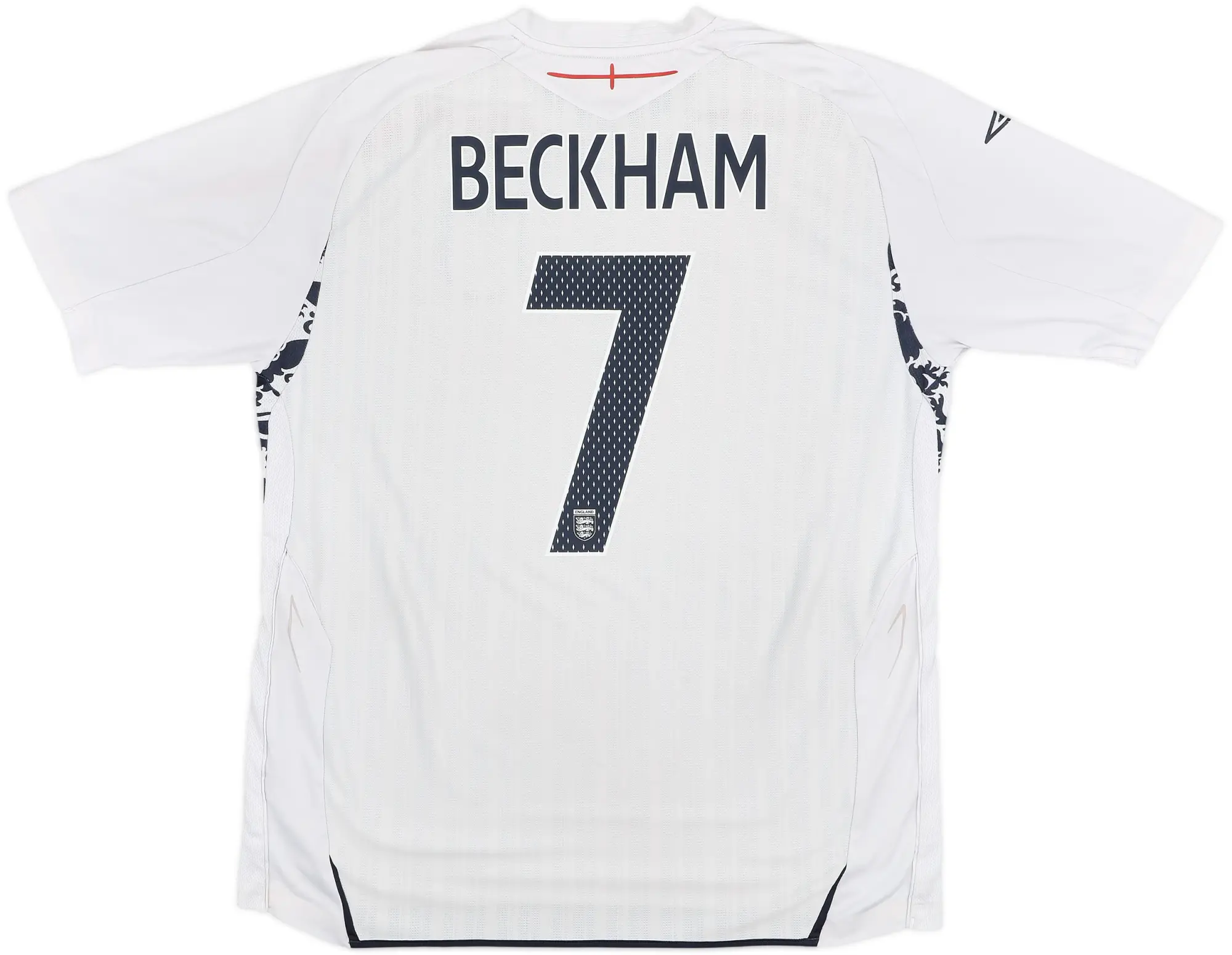 2007-09 England Home Shirt Beckham #7 - 7/10 - (XXL)
