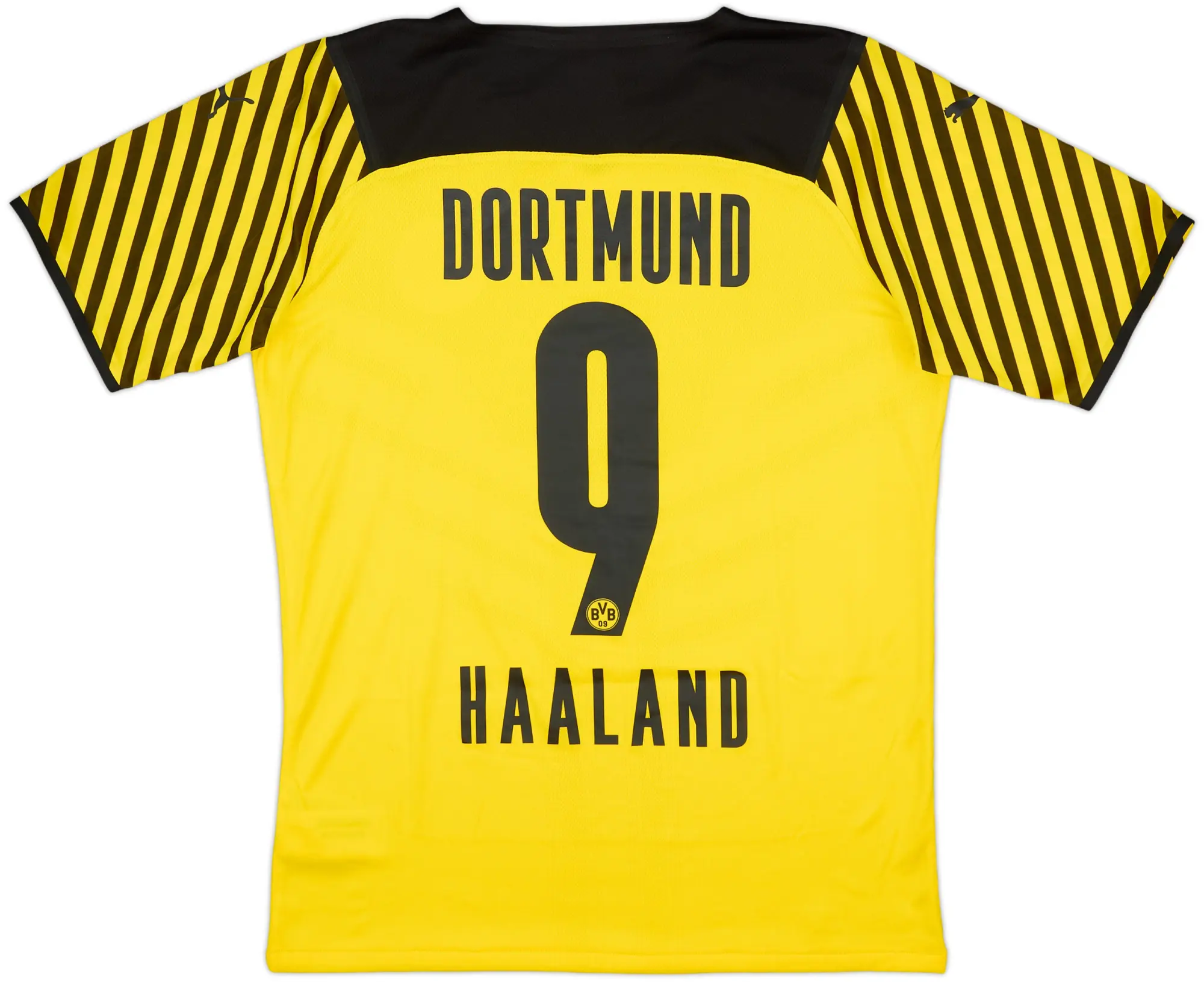 2021-22 Borussia Dortmund Player Issue Home Shirt Haaland #9 (L)