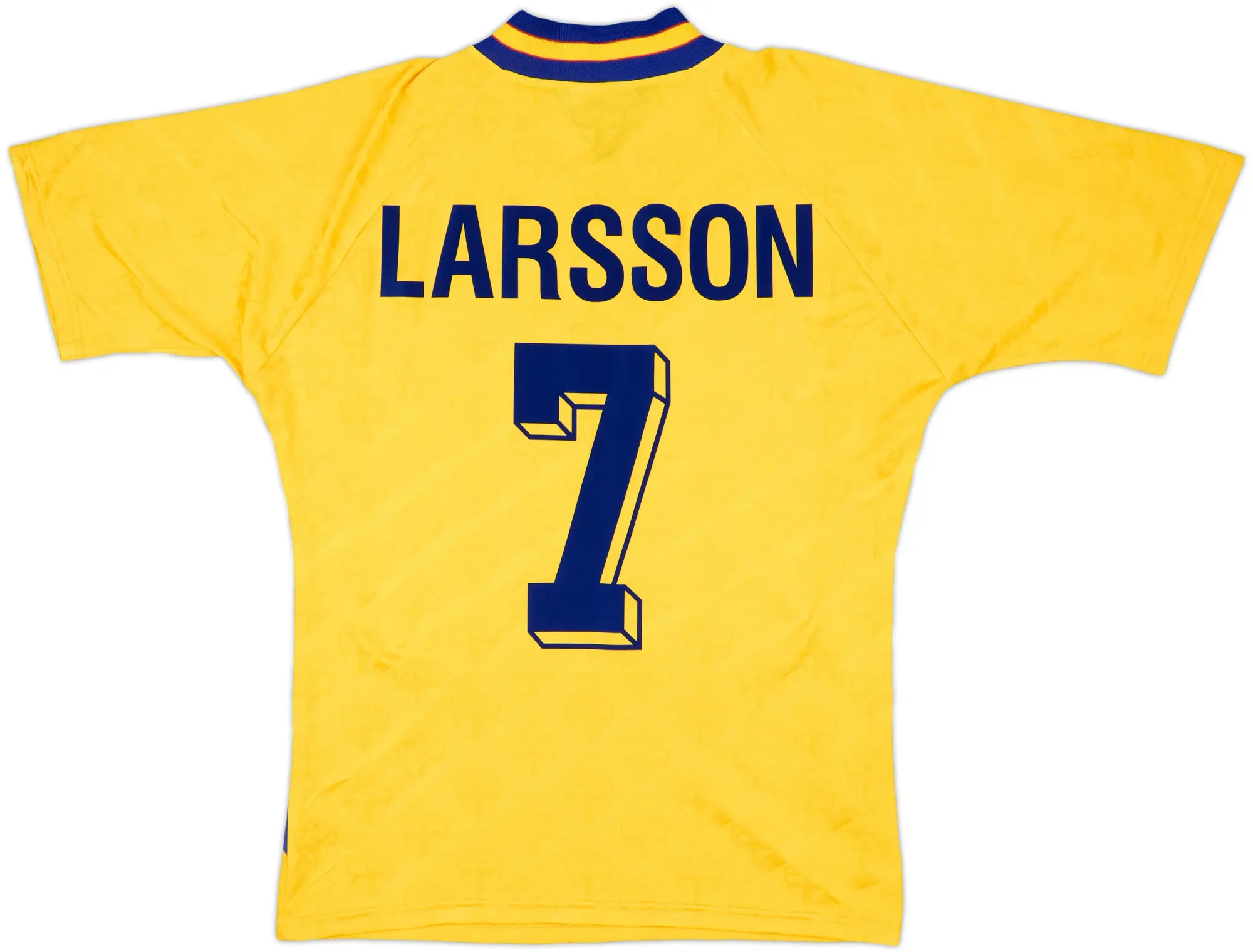 1994-96 Sweden Home Shirt Larsson #7 - 9/10 - (M)