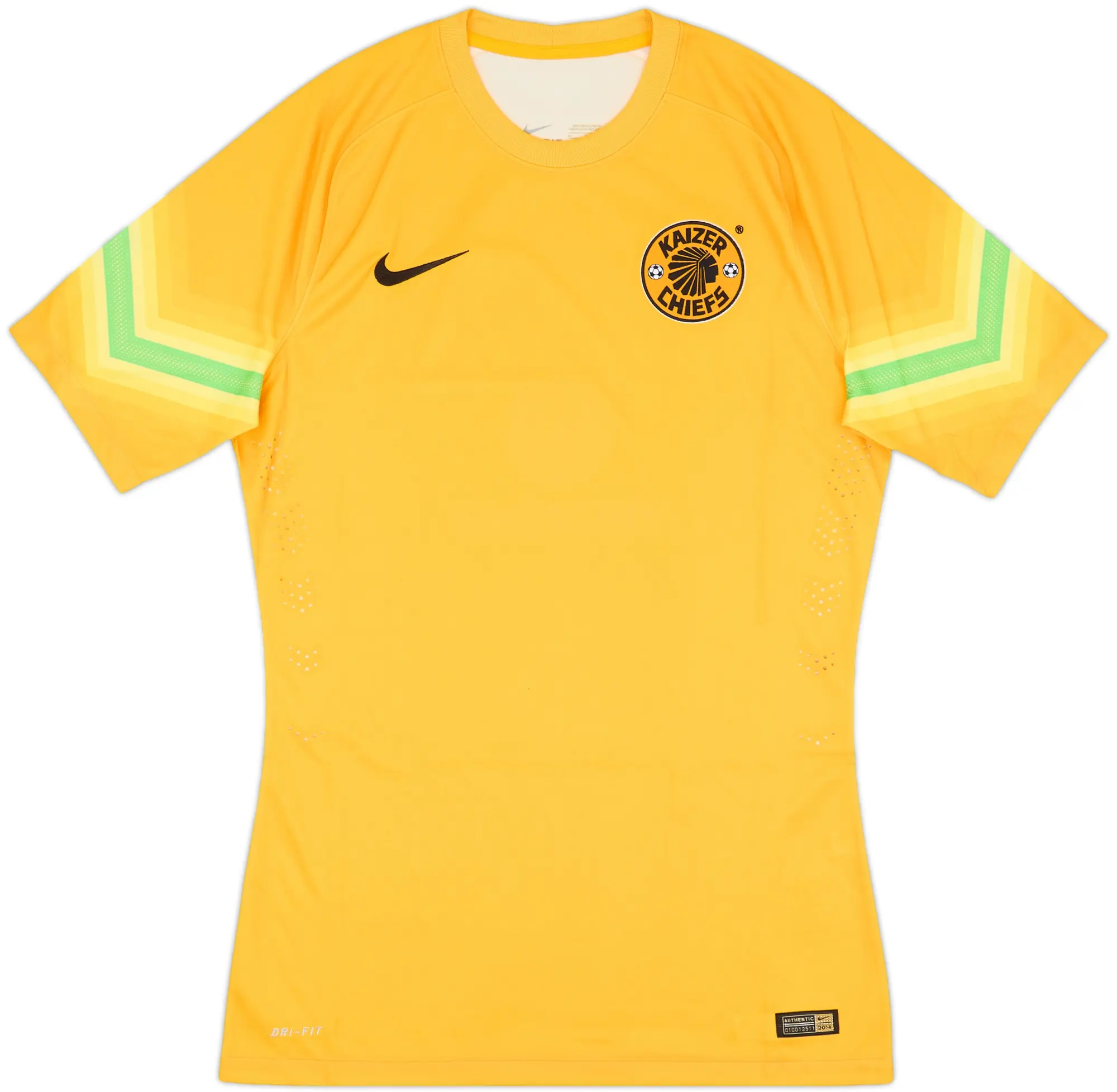 2014-15 Kaizer Chiefs Player Issue GK S/S Shirt - 3/10 - (M)