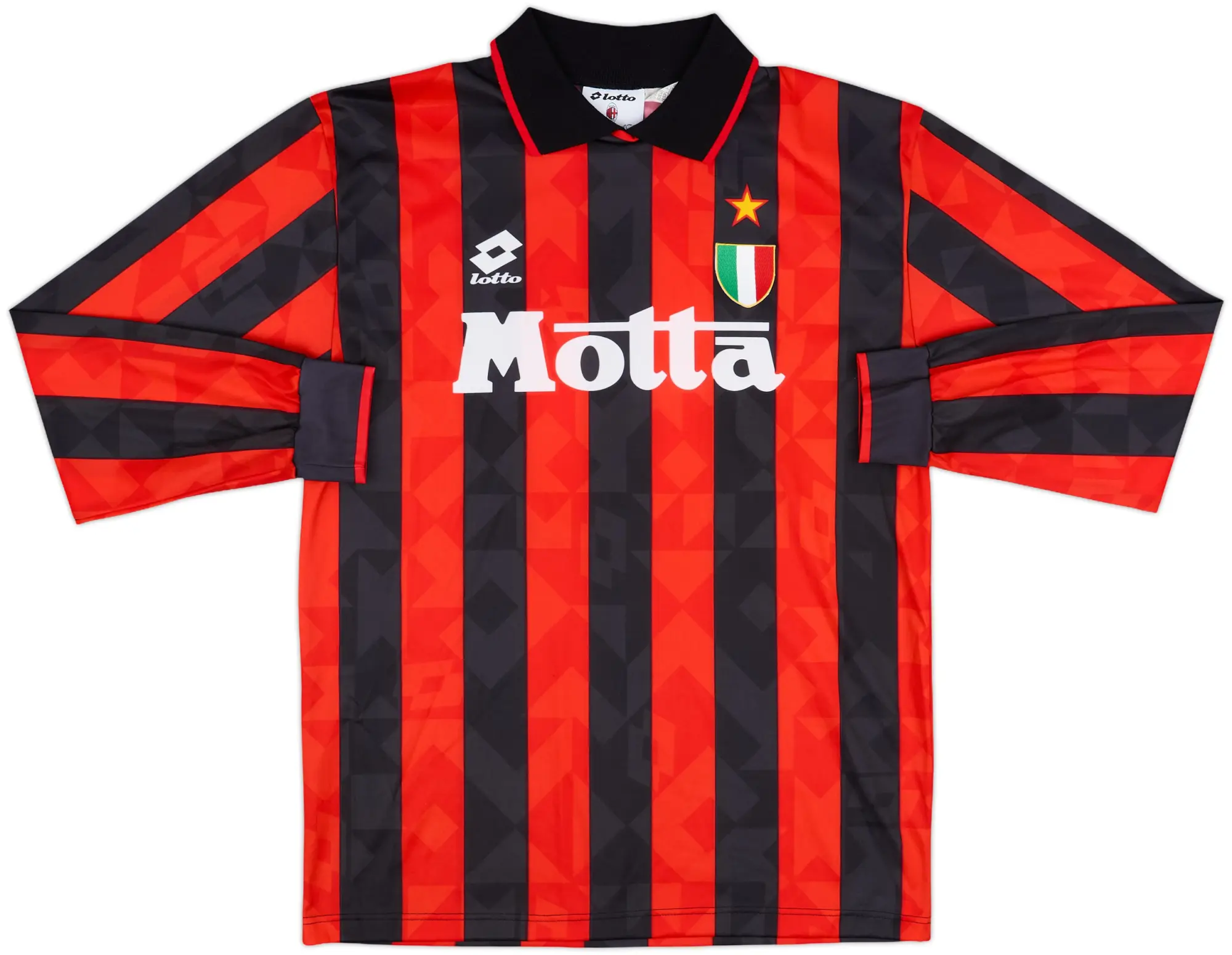 1993-94 AC Milan Home L/S Shirt #6 - 5/10 - (XL)