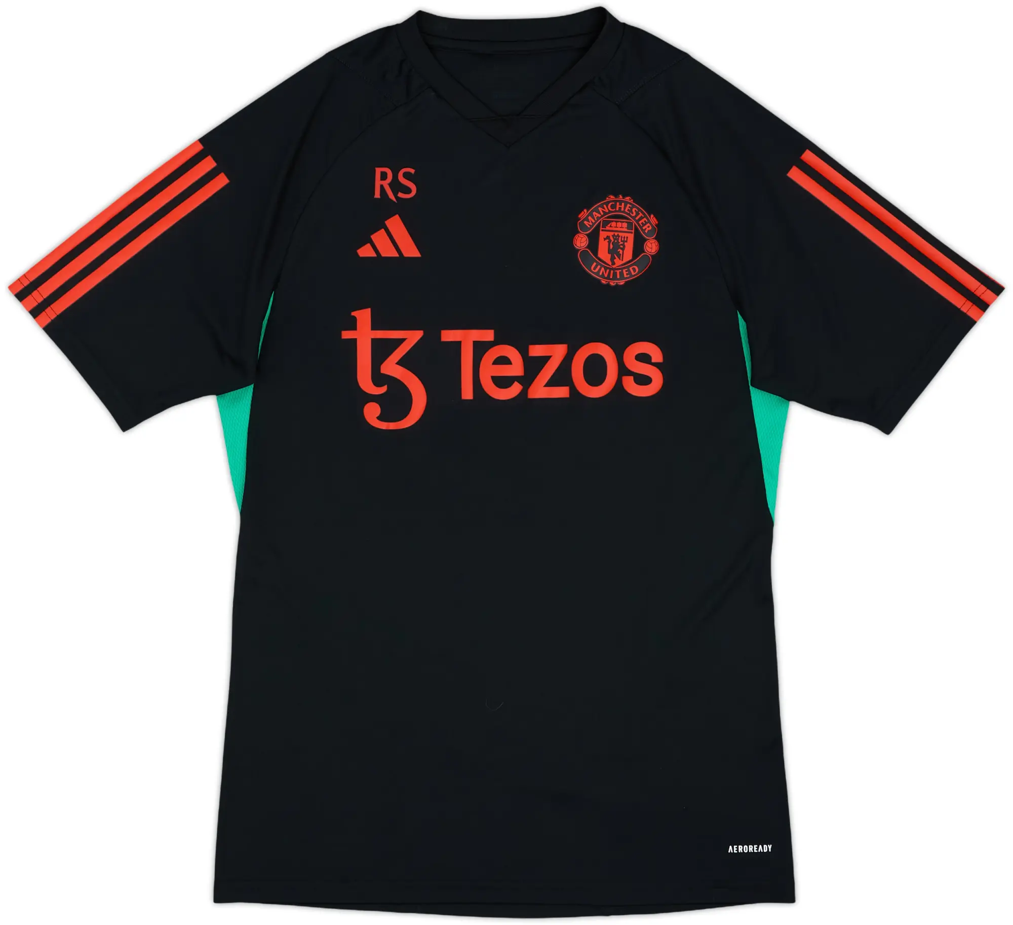 2023-24 Manchester United Staff Issue adidas Training Shirt RS - 9/10 - (M)