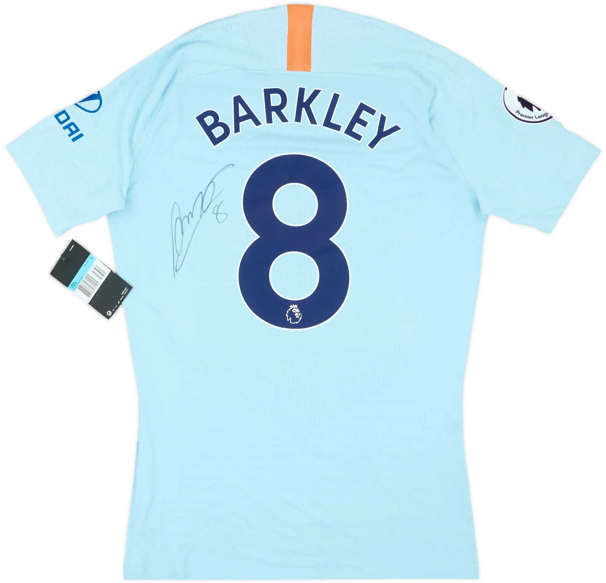 2018-19 Chelsea Player Issue Signed Third Shirt Barkley #8