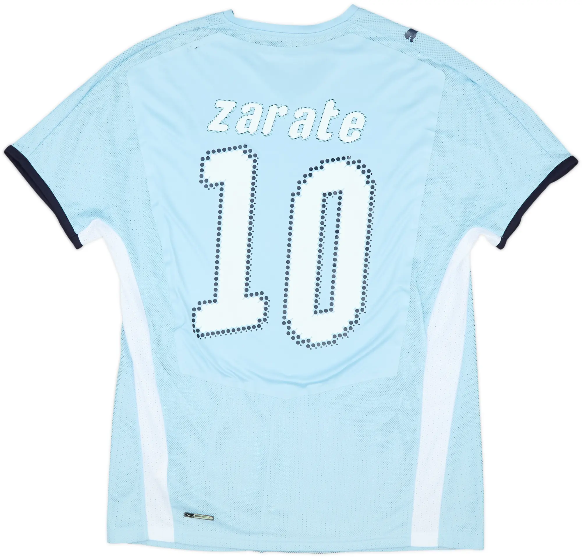 2008-09 Lazio Match Issue Home Shirt Zarate #10
