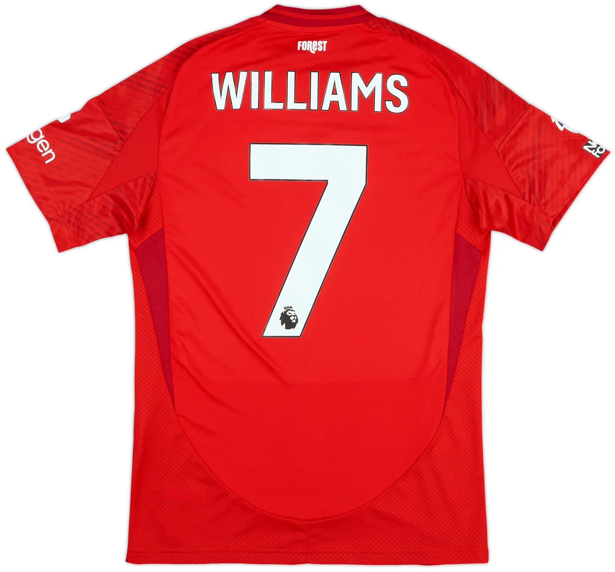 2024-25 Nottingham Forest Match Issue Home Shirt Williams #7