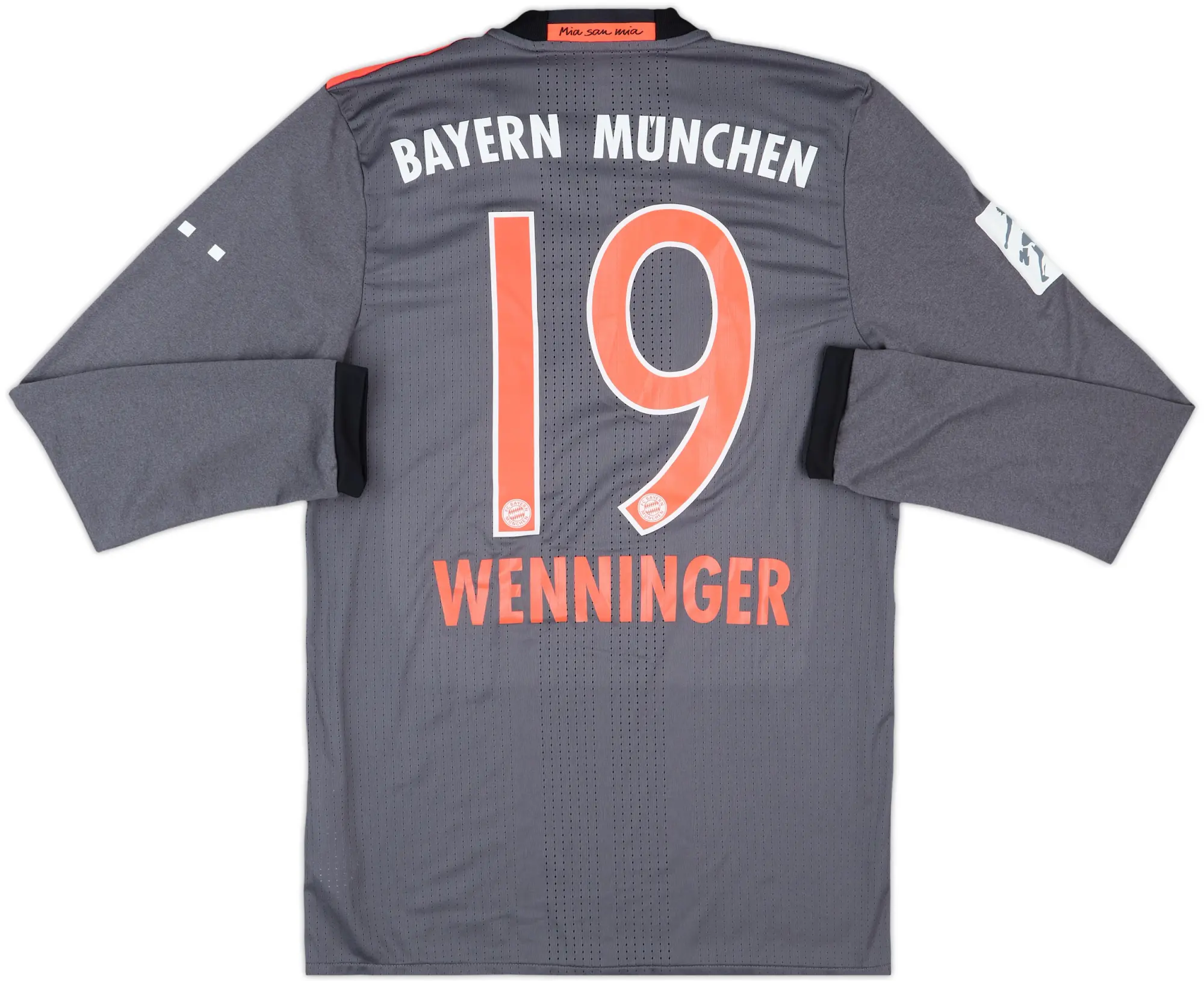 2016-17 Bayern Munich Women Match Issue Away L/S Shirt Wenninger #19