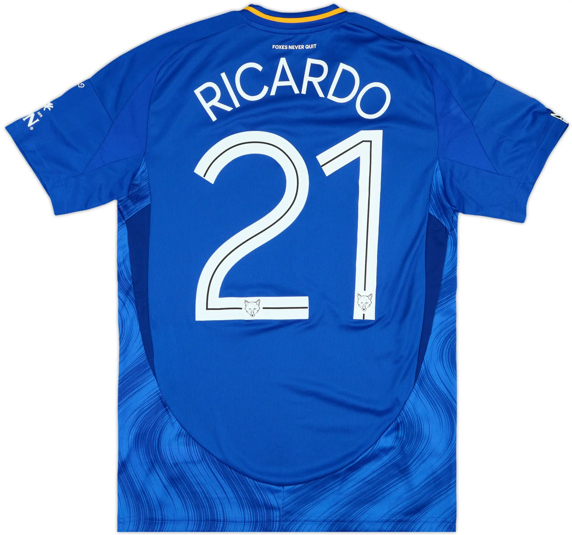 2024-25 Leicester Match Issue Carabao Cup Home Shirt Ricardo #21