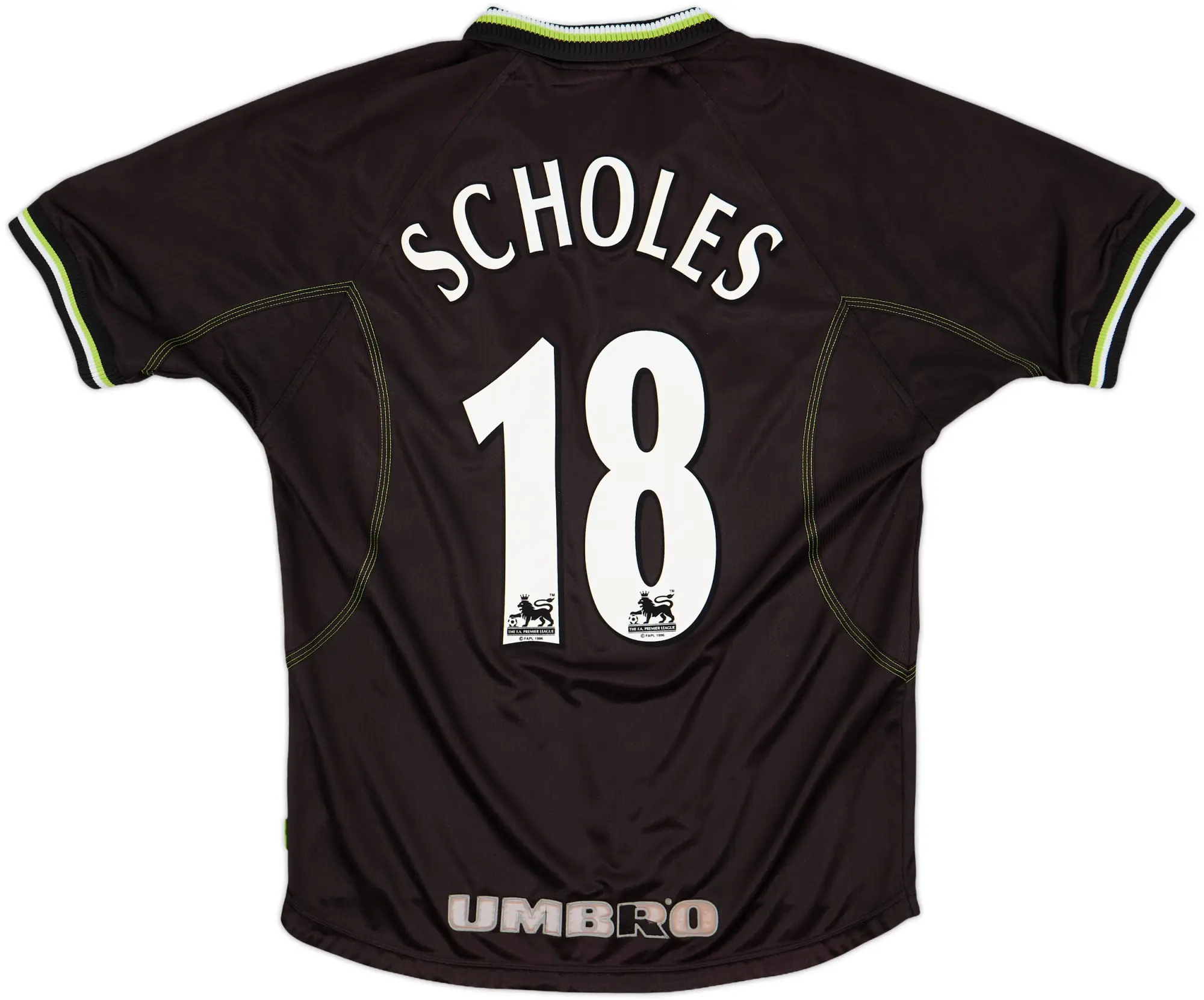 1998-99 Manchester United Third Shirt Scholes #18 - 6/10 - (M)