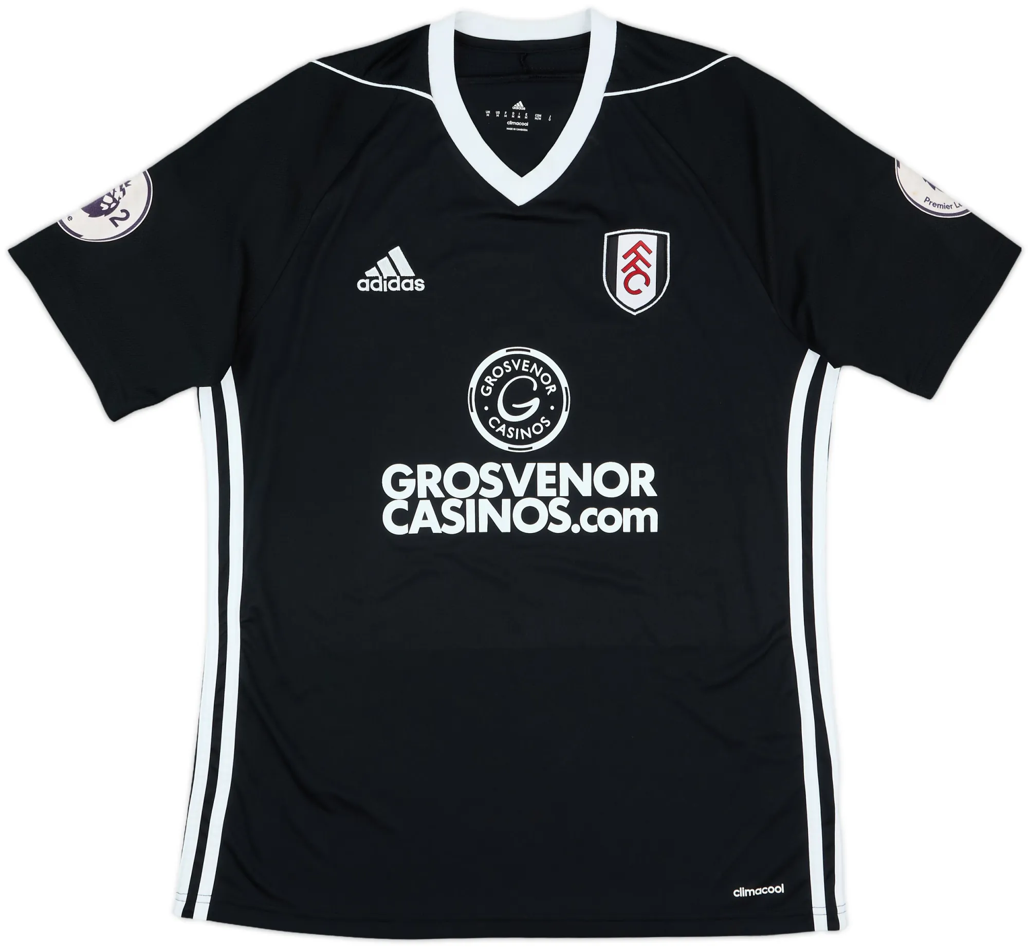 adidas Fulham Mens SS Player Issue Away Shirt 2017/18