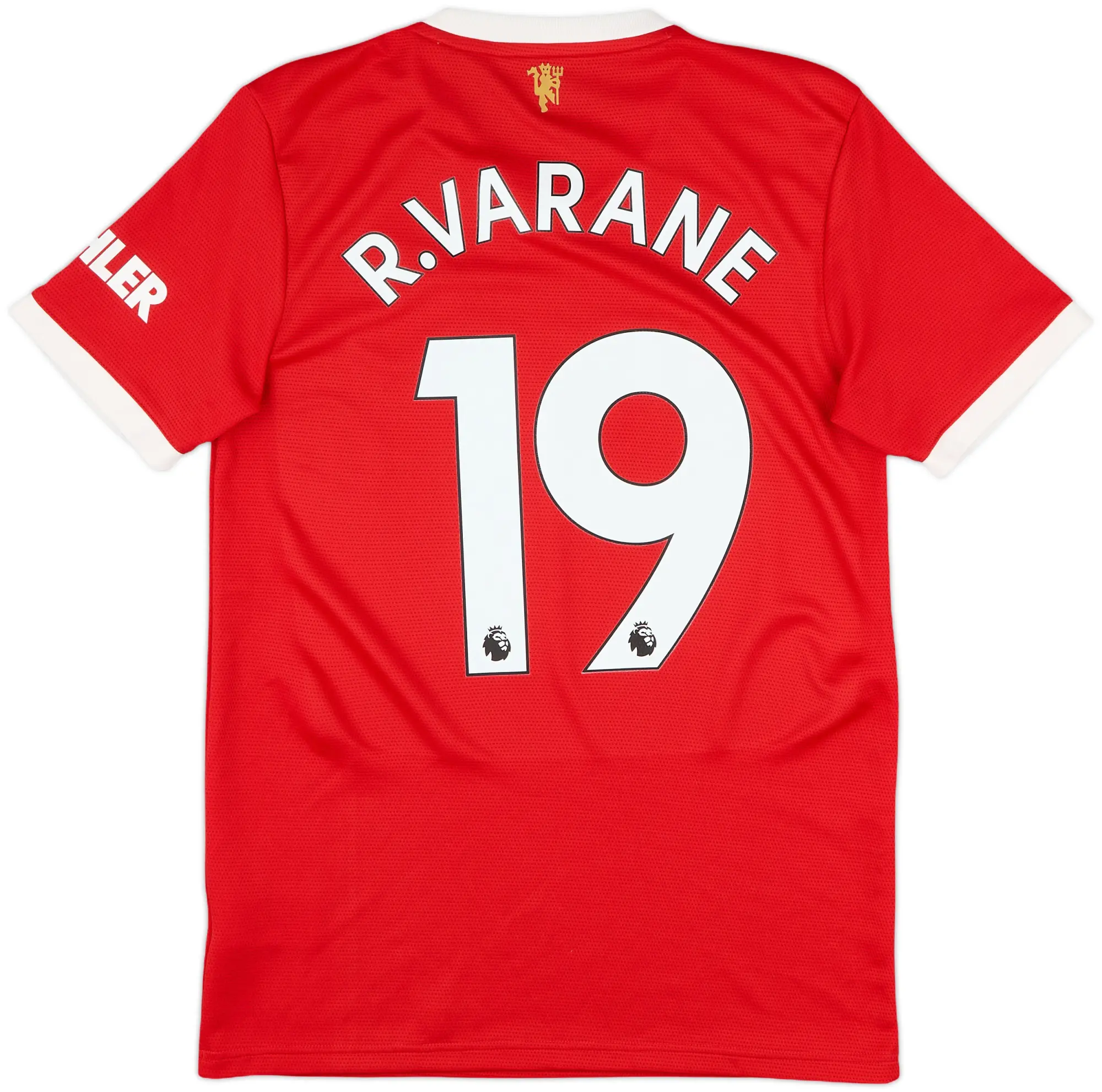 2021-22 Manchester United Home Shirt Varane #19 - 9/10 - (S)