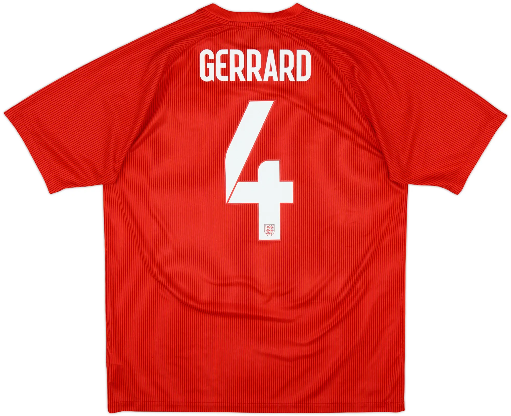 2014-15 England Away Shirt Gerrard #4 - 9/10 - (L)