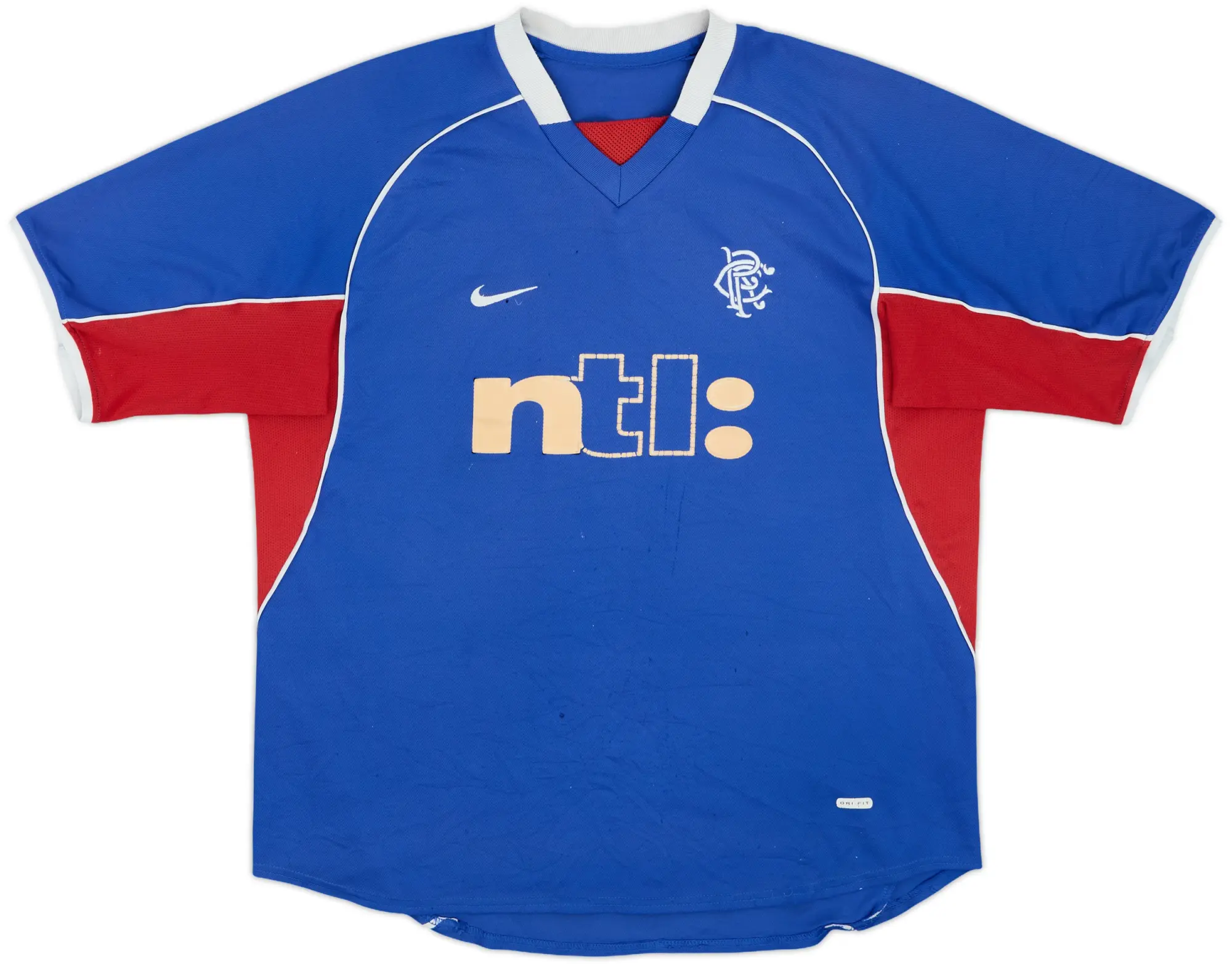 Nike Rangers Mens SS Home Shirt 2001/02