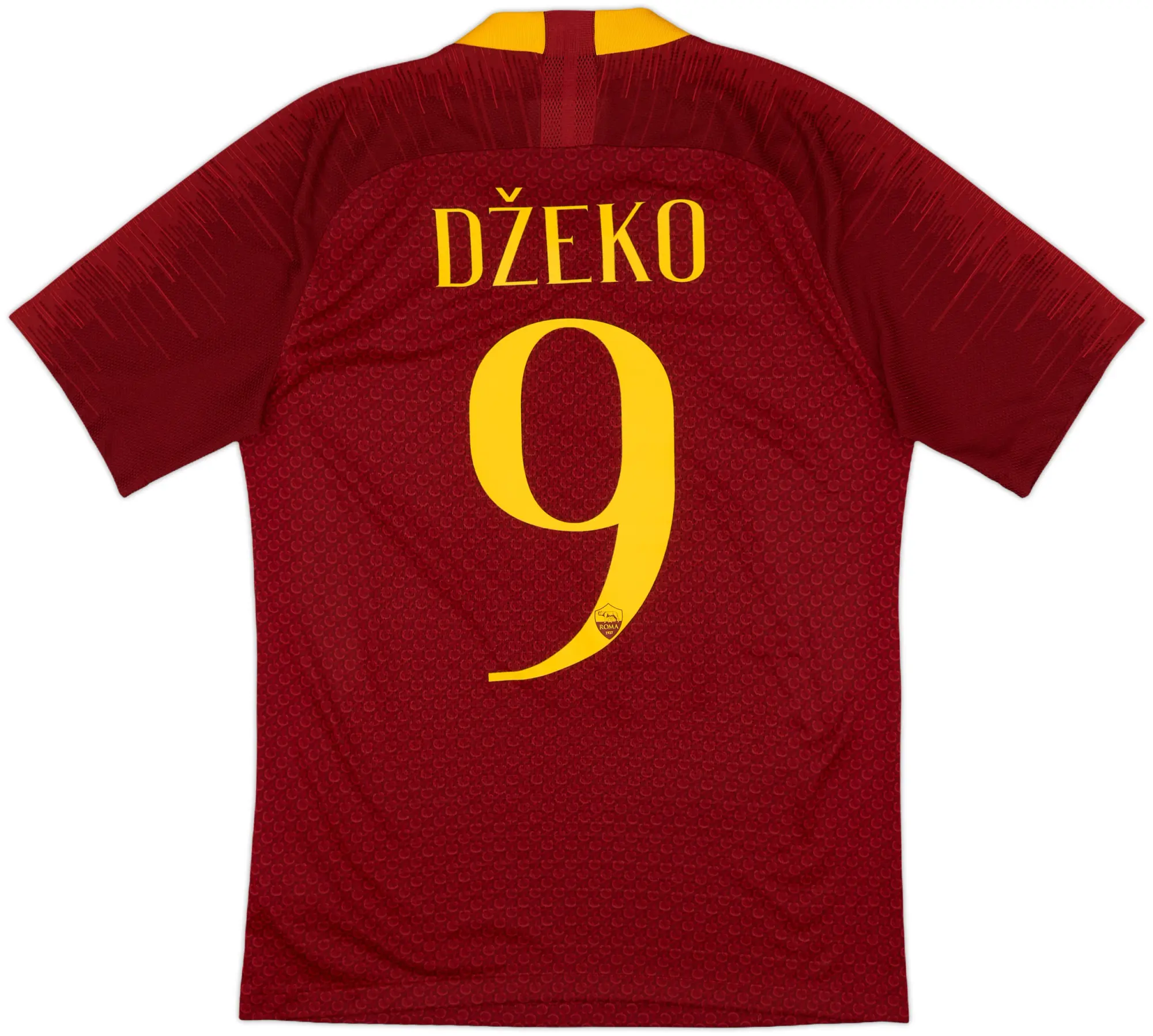 2018-19 Roma Authentic Home Shirt Dzeko #9 - 8/10 - (S)