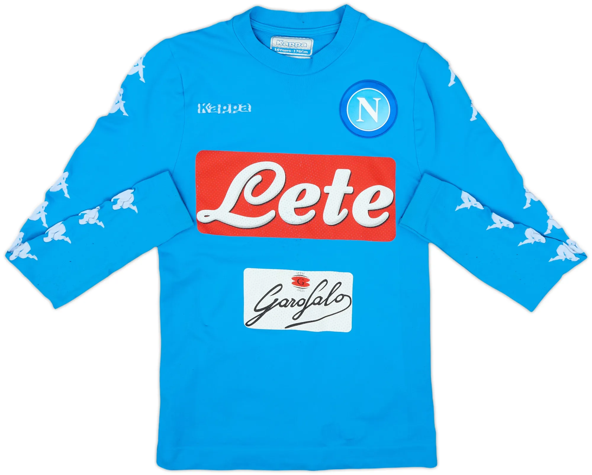 Kappa Napoli Boys LS Player Issue Home Shirt 2016/17