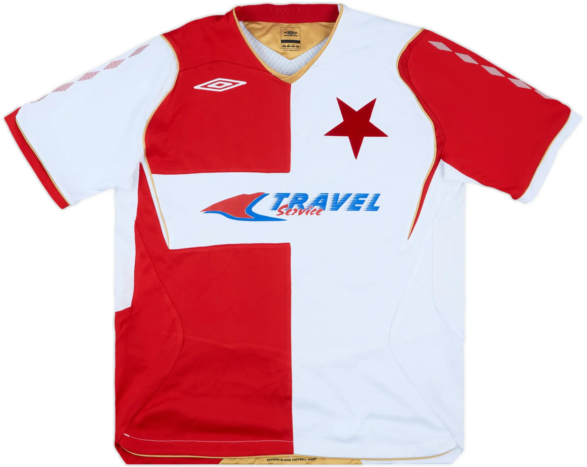 2008-09 Slavia Prague Home Shirt - 8/10 - (M)