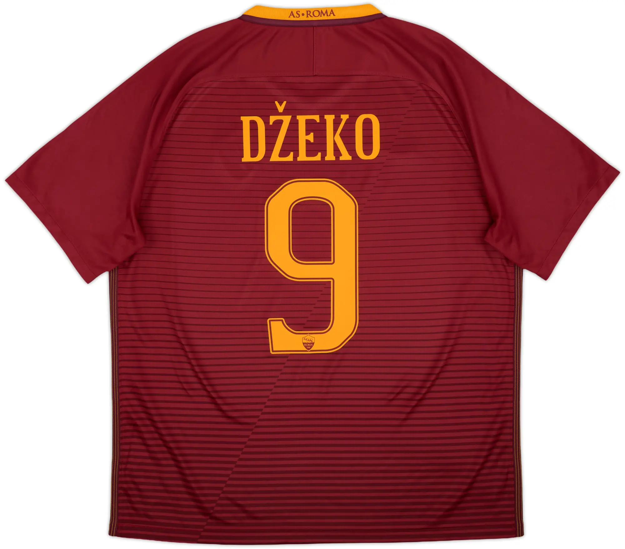 2016-17 Roma Home Shirt Dzeko #9 - 10/10 - (XL)