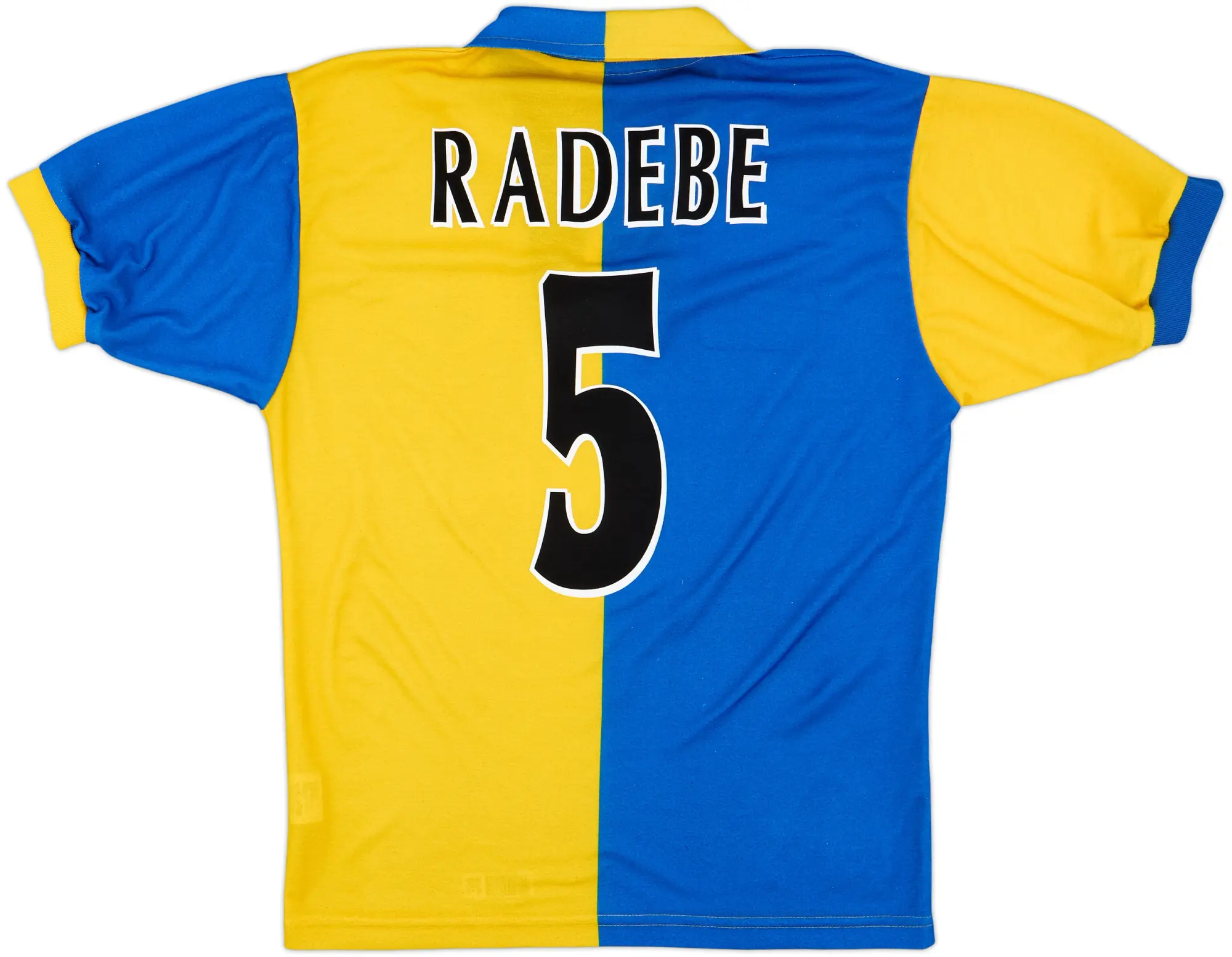 1997-99 Leeds United Away Shirt Radebe #5 - 8/10 - (S)