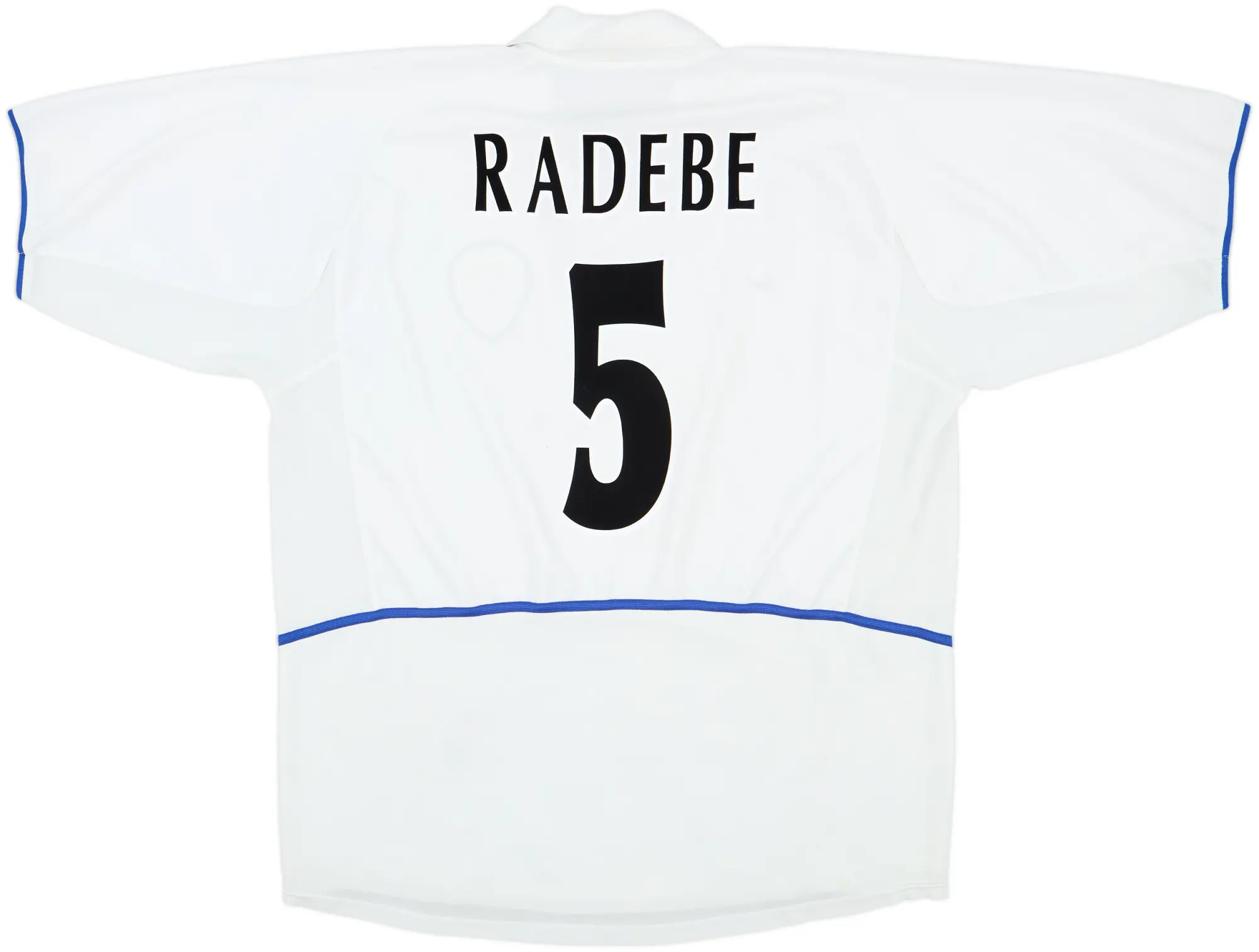 2002-03 Leeds United Home Shirt Radebe #5 - 6/10 - (XXL)