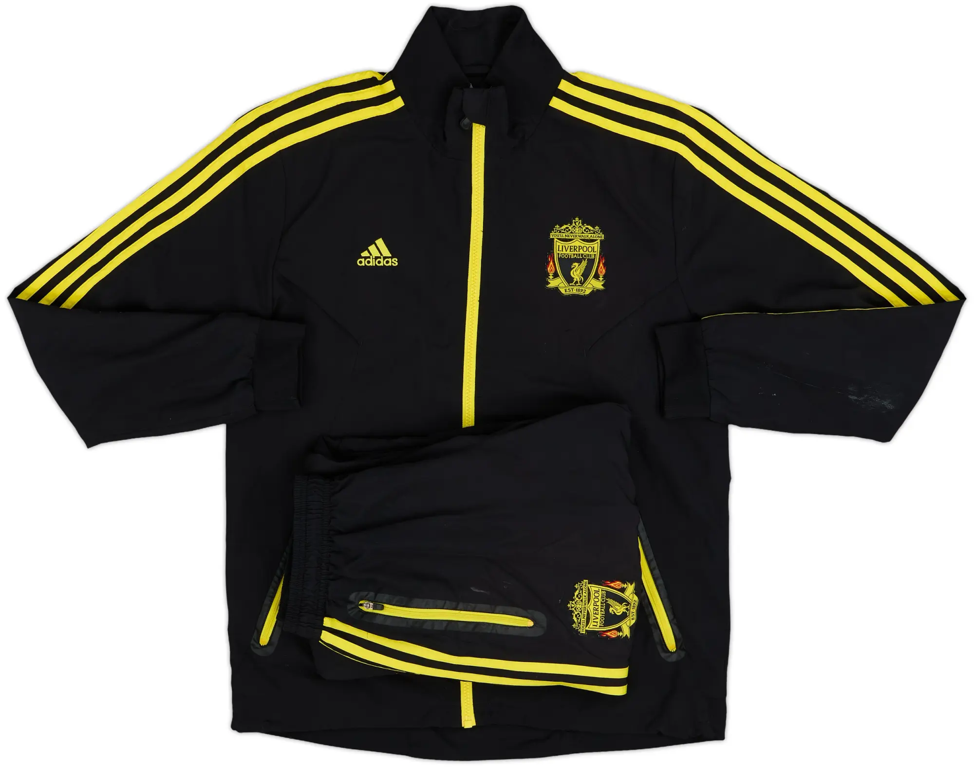 2010-11 Liverpool adidas Tracksuit - 5/10 - (S/M)