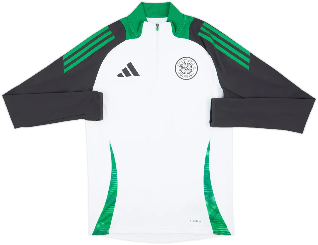2024-25 Celtic adidas 1/4 Zip Drill Top - 6/10 - (S