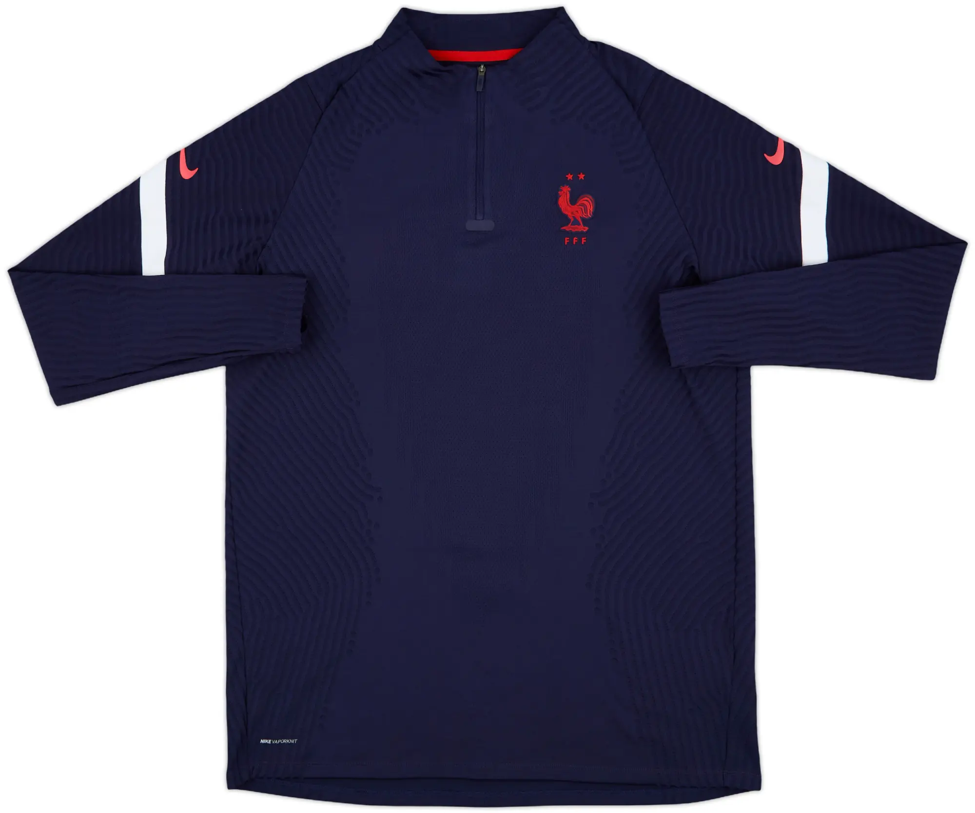 2020-21 France Nike Player Issue 1/4 Zip Training Top - 10/10 - (XL)