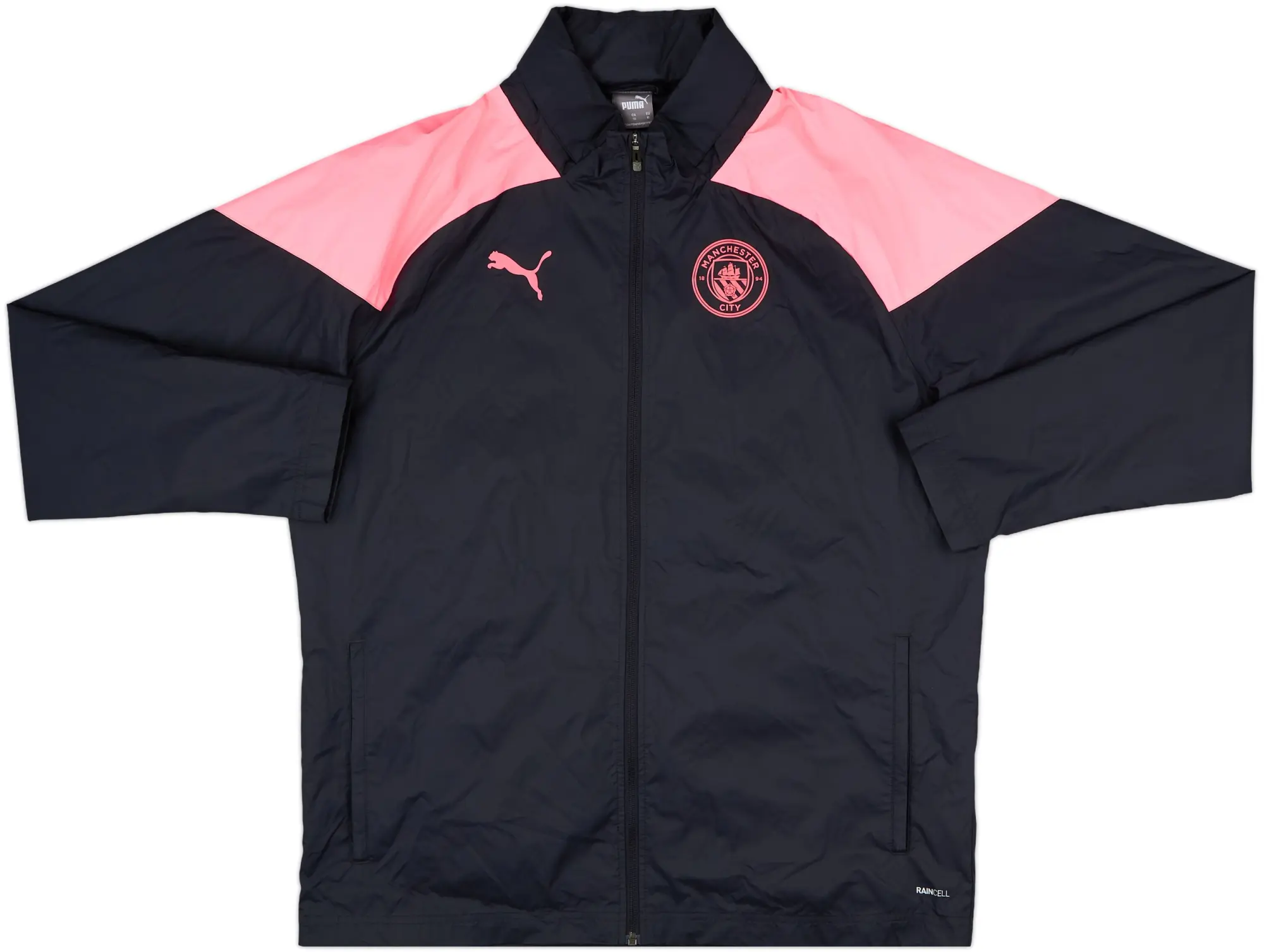 2023-24 Manchester City Puma Hooded Rain Jacket - 8/10 - (XL)