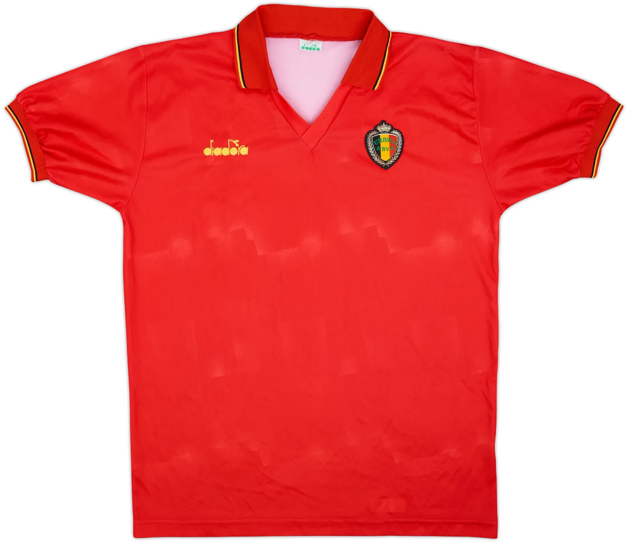 Diadora Belgium Mens SS Home Shirt 1992