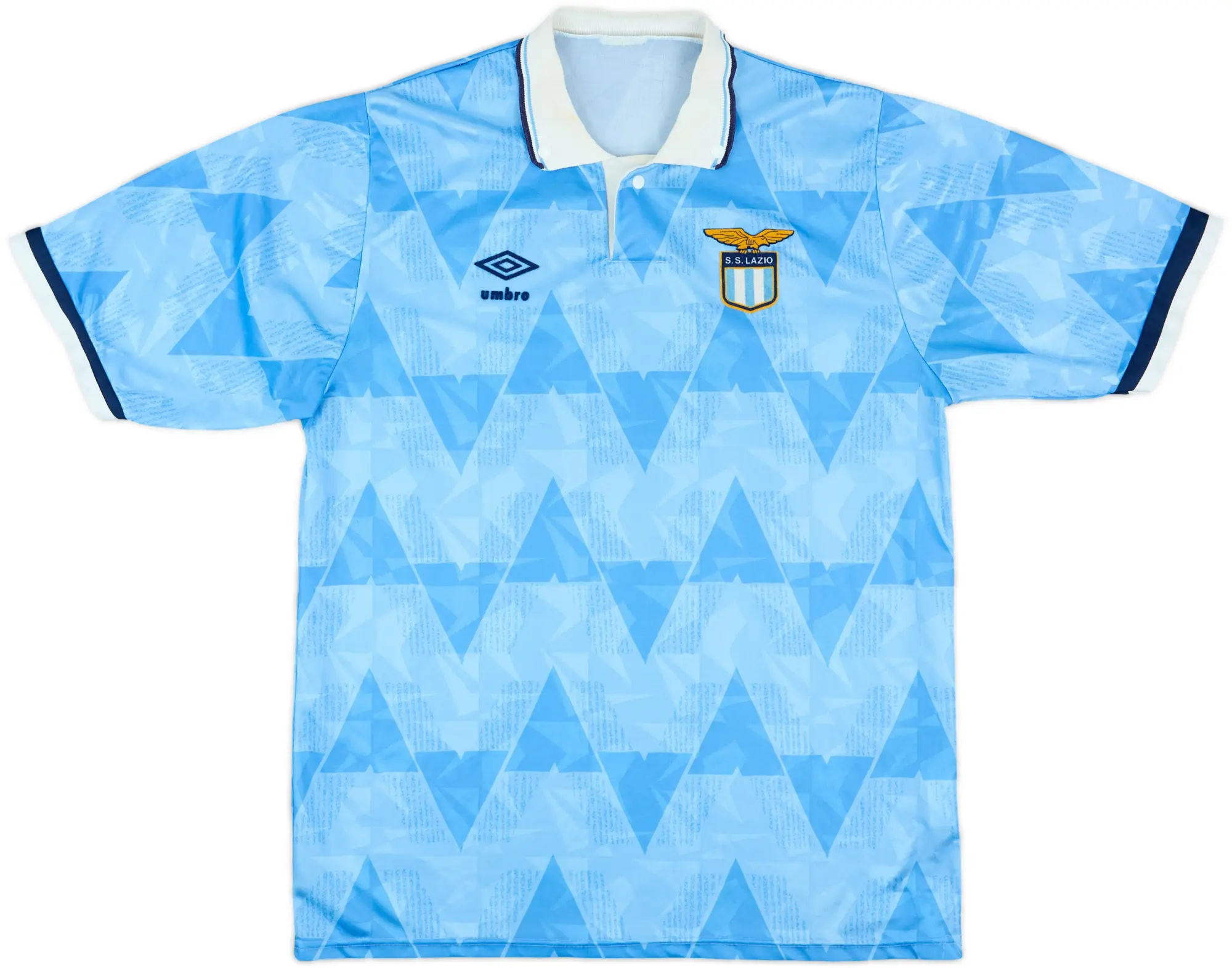 1989-91 Lazio Home Shirt - 7/10 - (L)