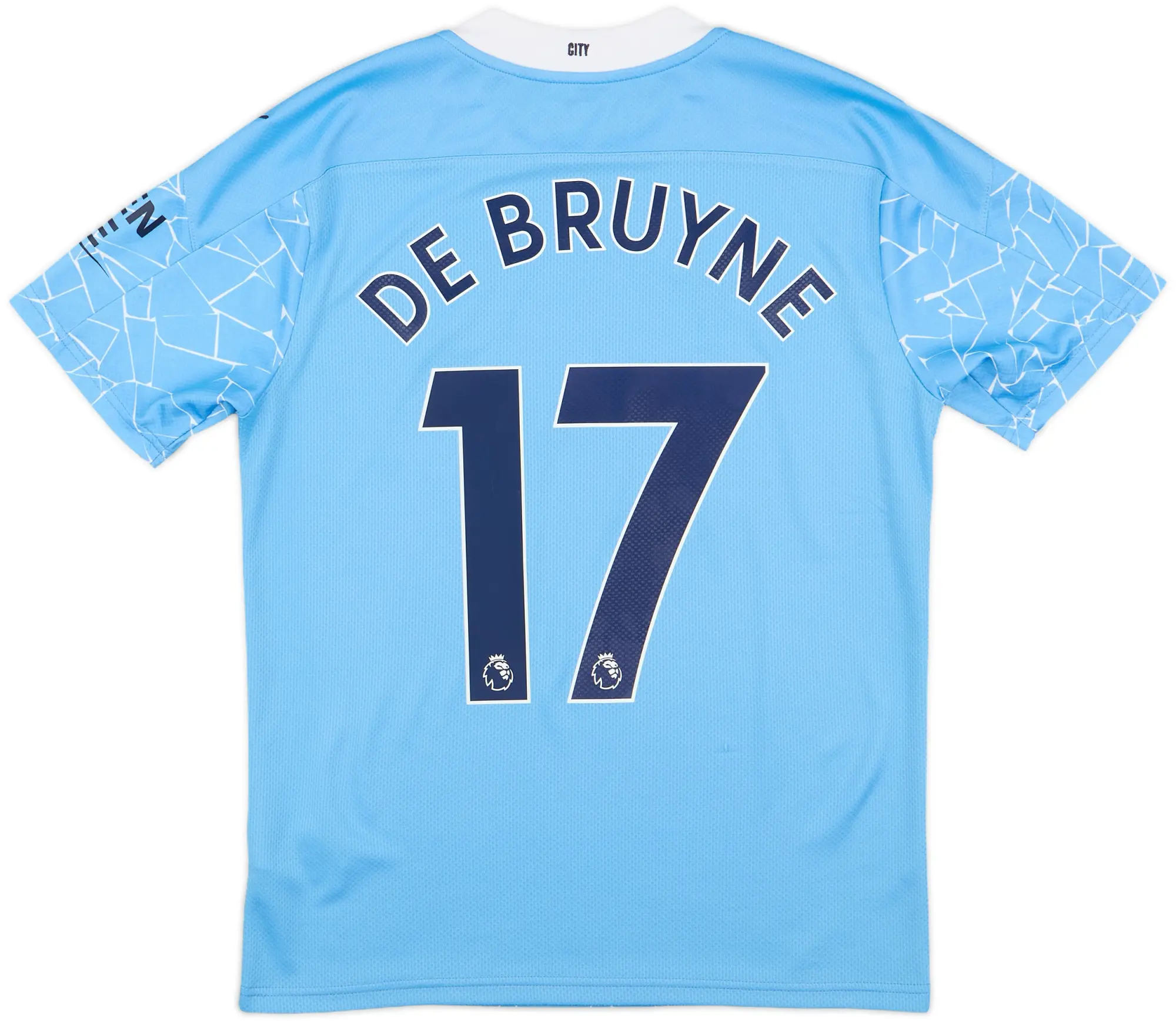 2020-21 Manchester City Home Shirt De Bruyne #17 - 8/10 - (S)