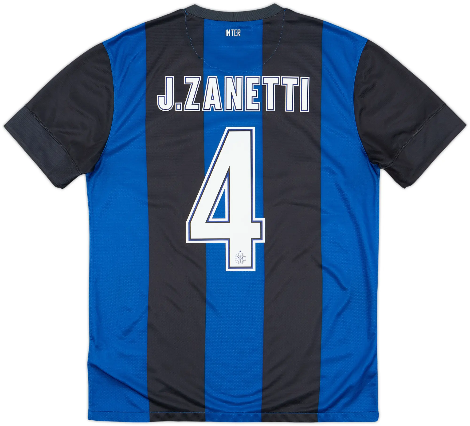 2012-13 Inter Milan Home Shirt J.Zanetti #4 - 8/10 - (M)
