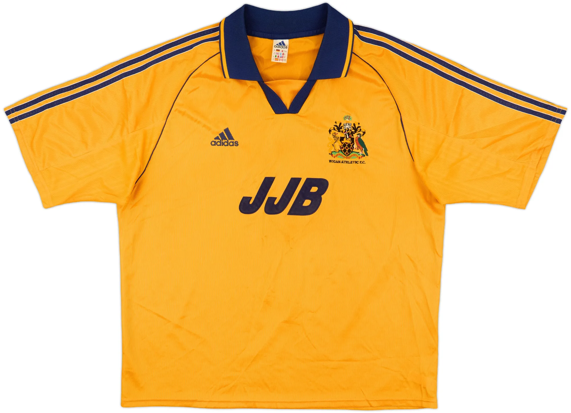 adidas Wigan Athletic Mens SS Away Shirt 1999/00