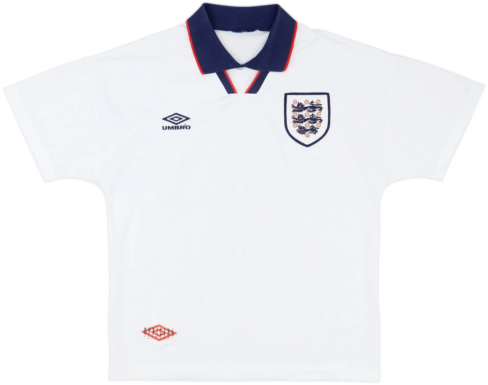 1993-95 England Home Shirt - 8/10 - (L)
