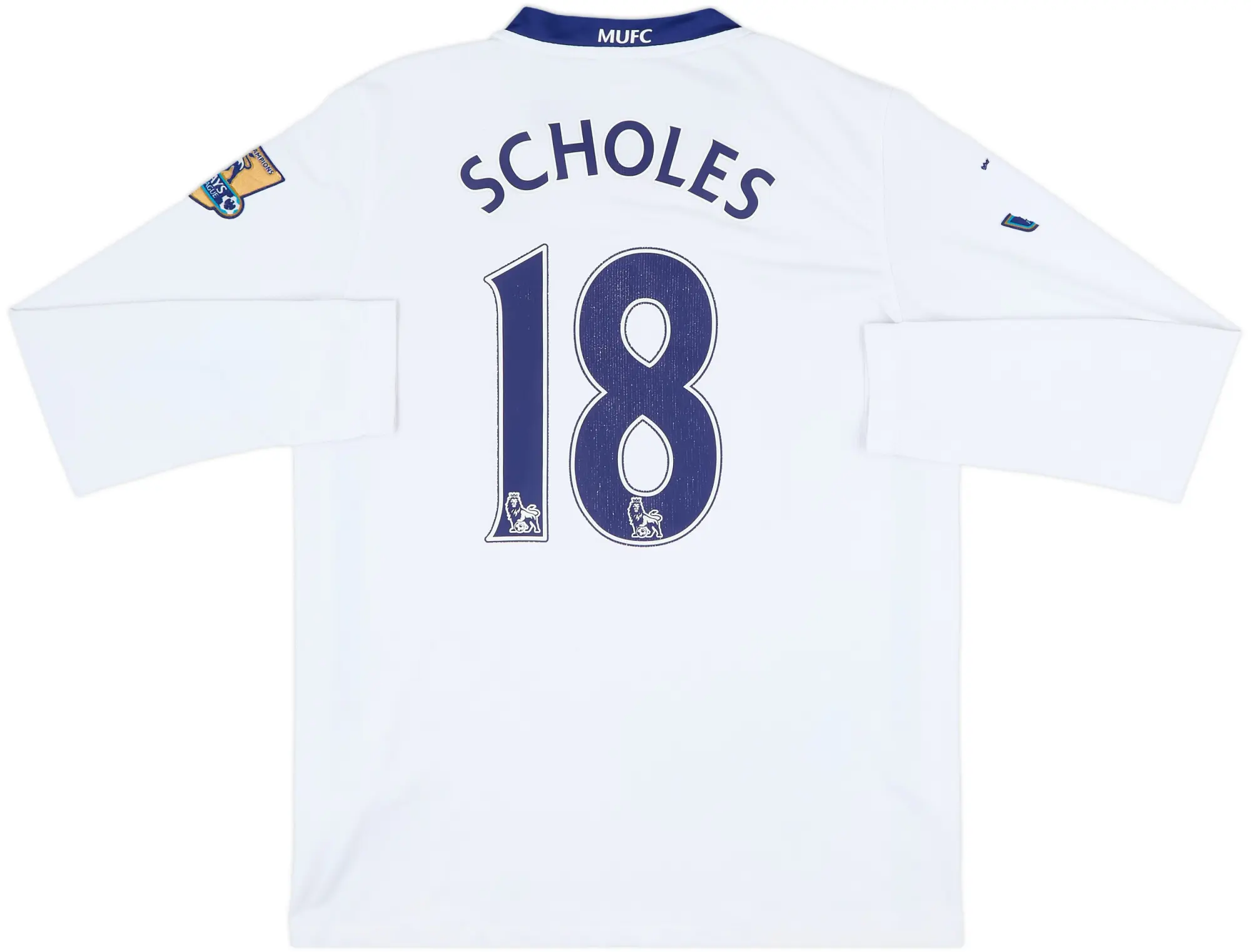 2008-10 Manchester United Away L/S Shirt Scholes #18 - 5/10 - (S)