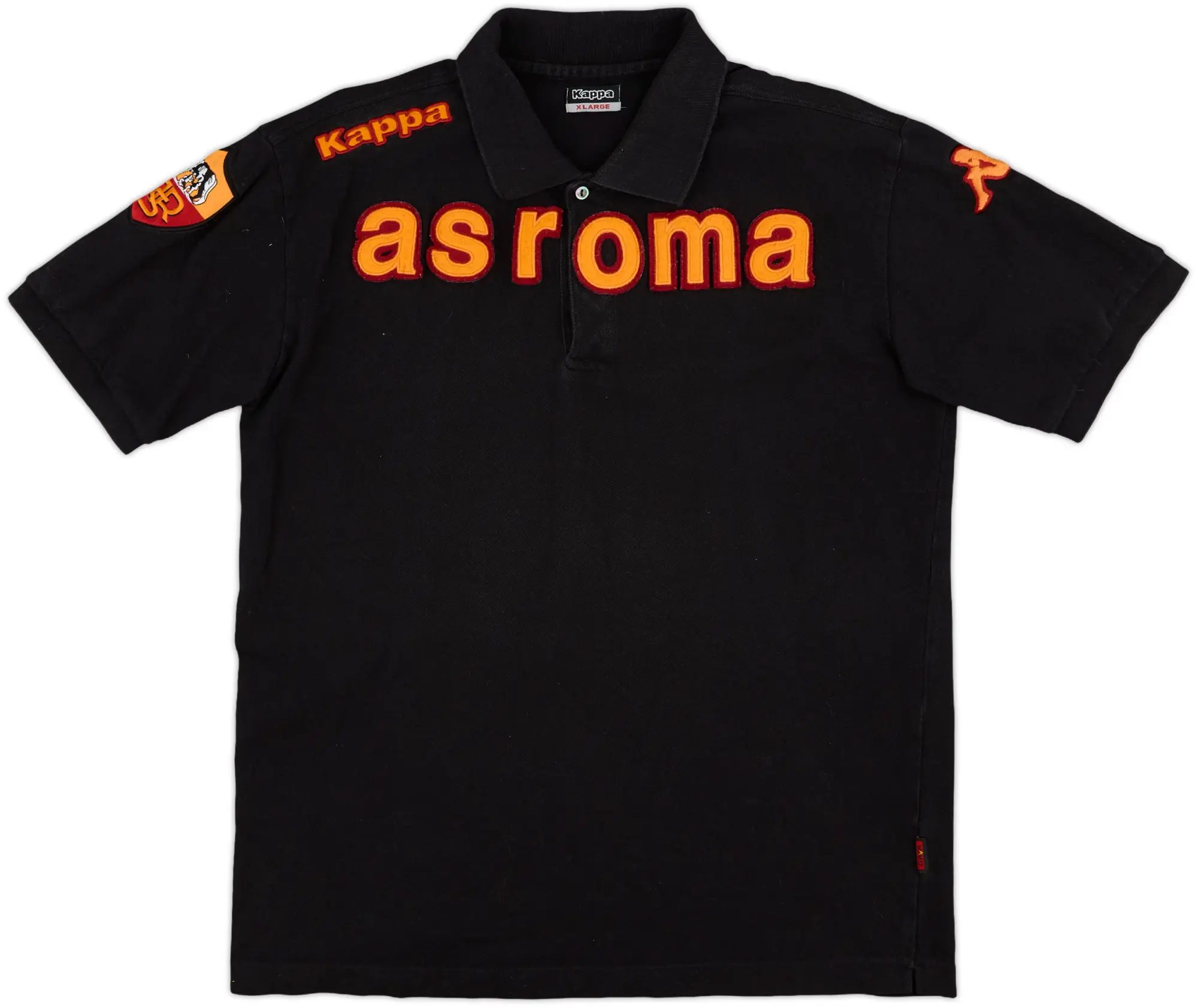 2009-10 Roma Kappa Polo Shirt - 9/10 - (XL)