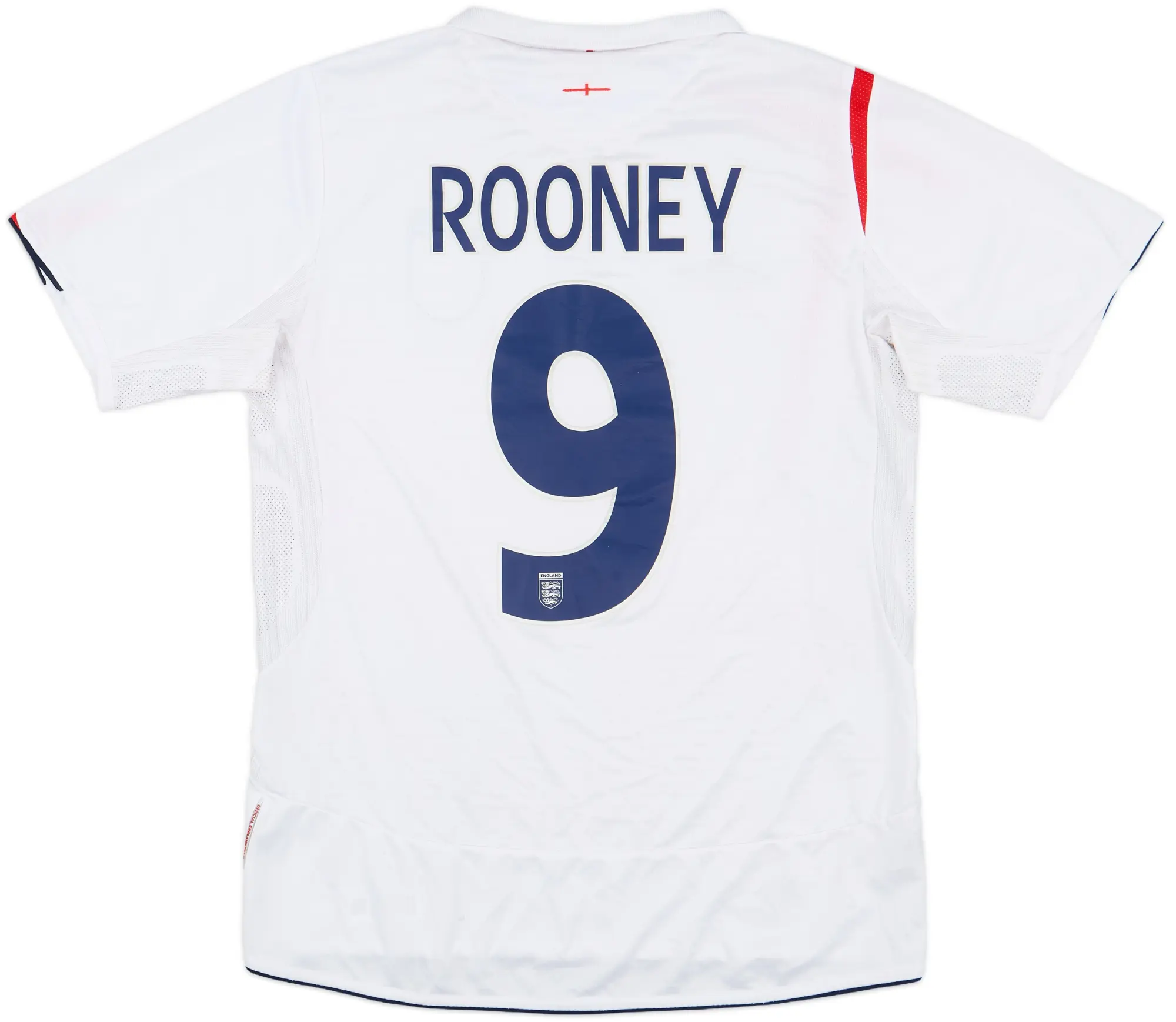 2005-07 England Home Shirt Rooney #9 - 8/10 - (M)