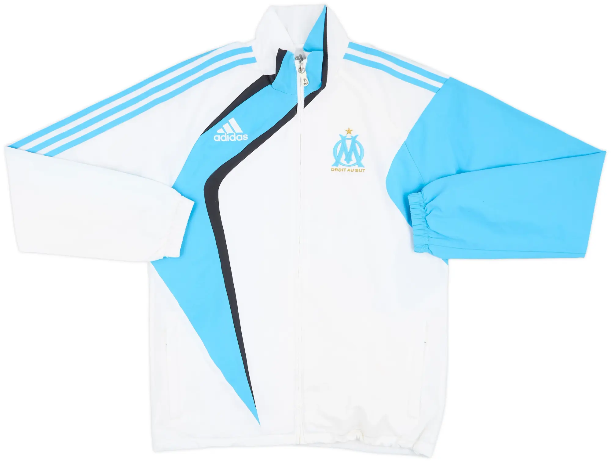 2009-10 Olympique Marseille adidas Track Jacket - 8/10 - (XS)