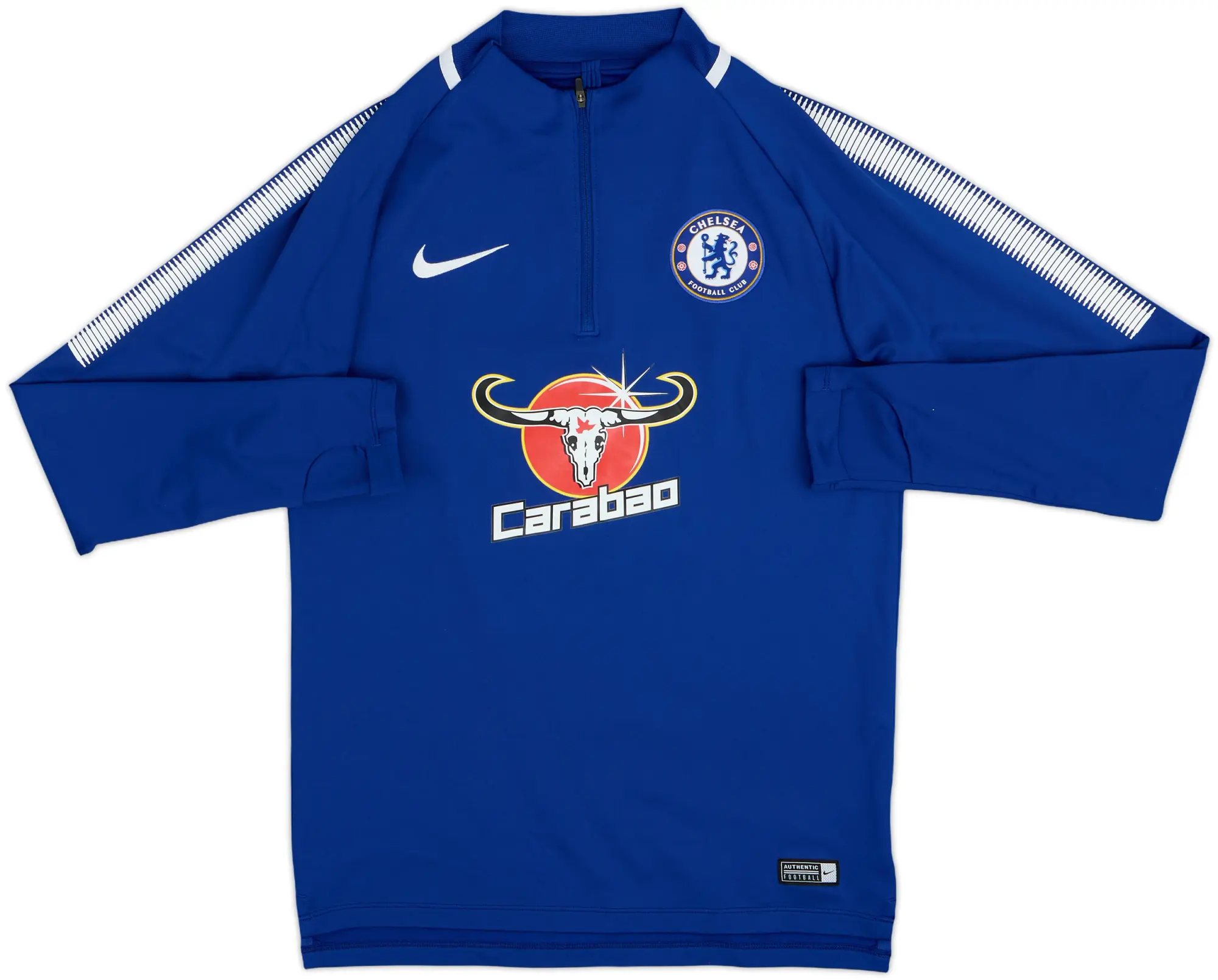 2017-18 Chelsea Nike 1/4 Zip Drill Top - 10/10 - (S)