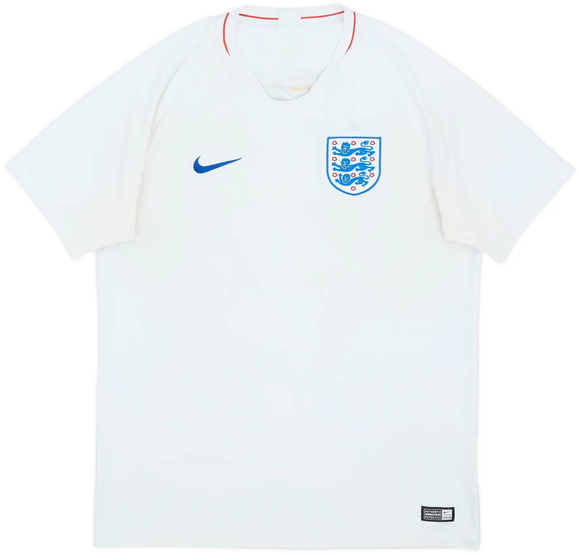 2018-19 England Home Shirt - 4/10 - (L)