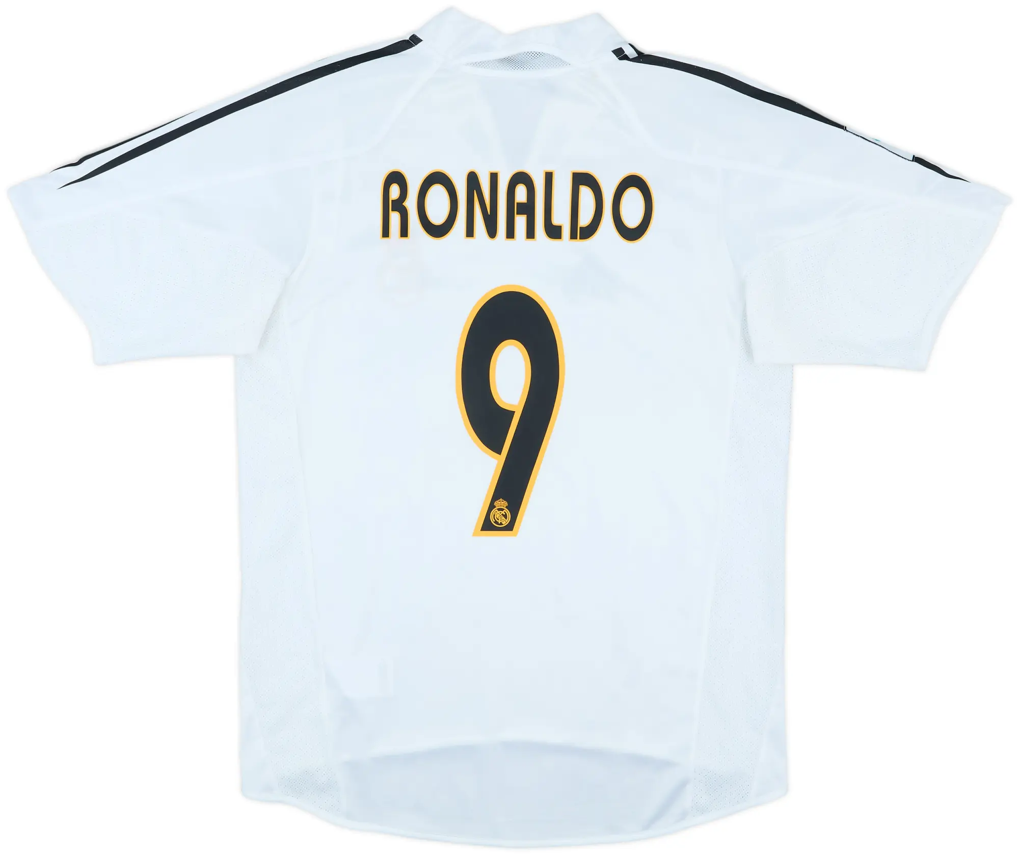2004-05 Real Madrid Home Shirt Ronaldo #9 - 10/10 - (S)