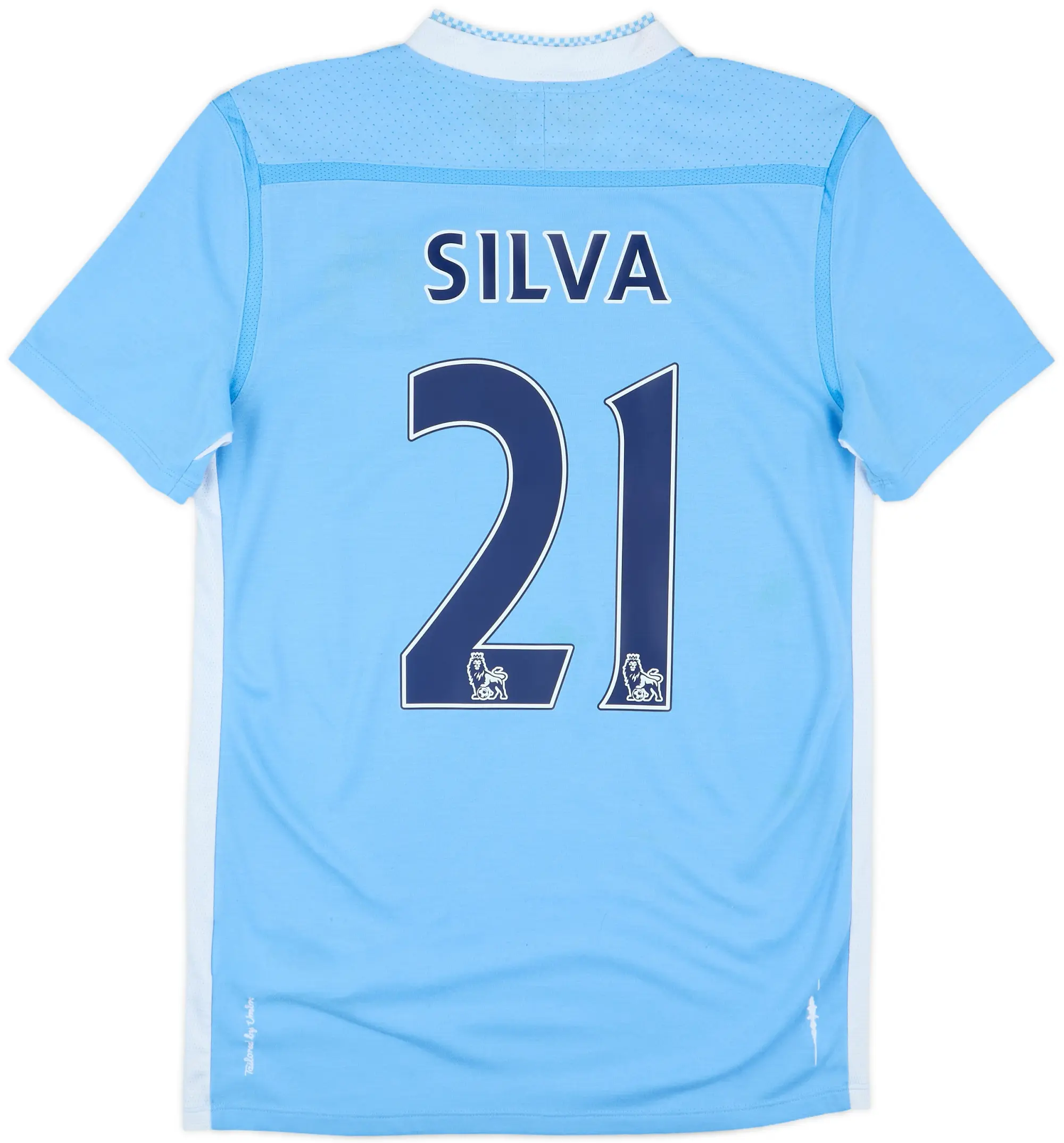 2011-12 Manchester City Home Shirt Silva #21 - 8/10 - (S)