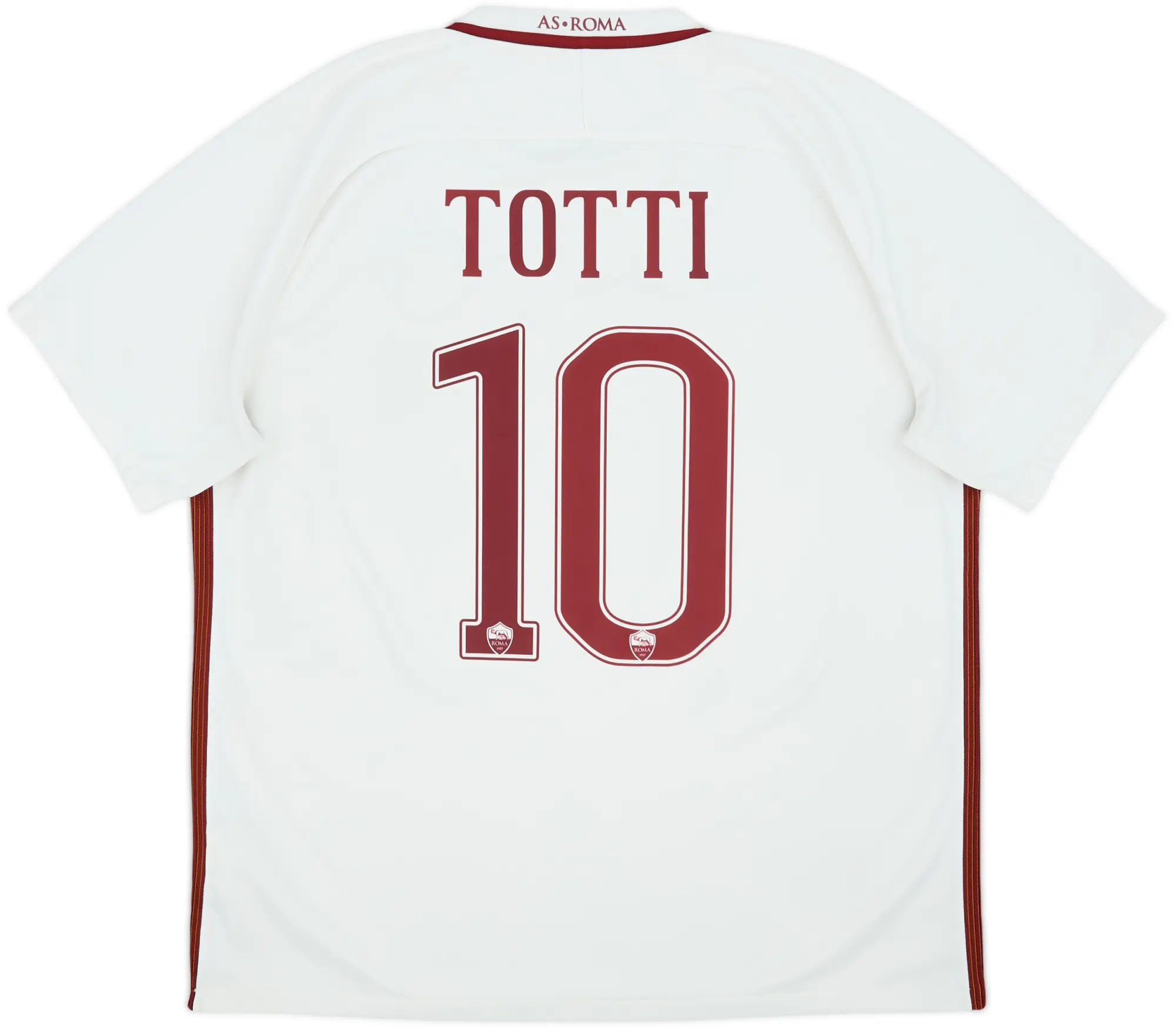 2016-17 Roma Away Shirt Totti #10 - 6/10 - (XL)
