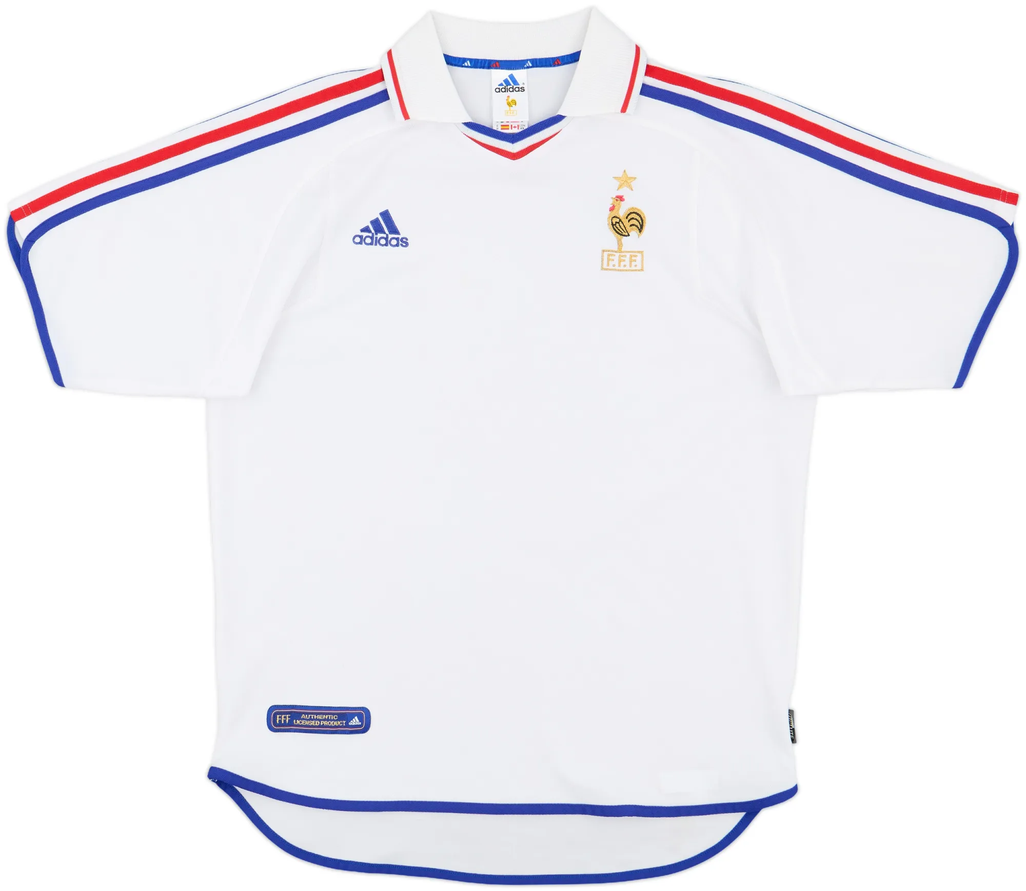 adidas France Mens SS Away Shirt 2000