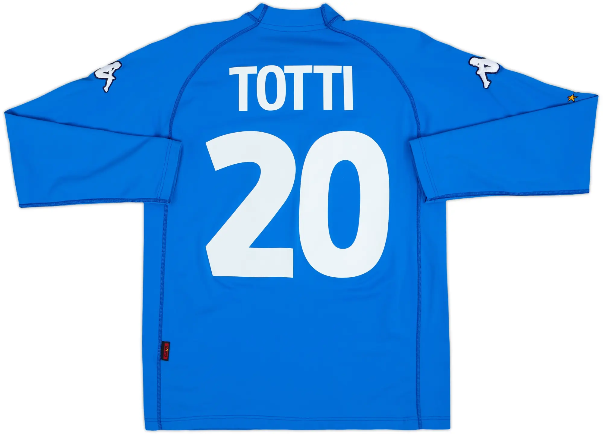 2000-01 Italy Home L/S Shirt Totti #20 - 10/10 - (L)