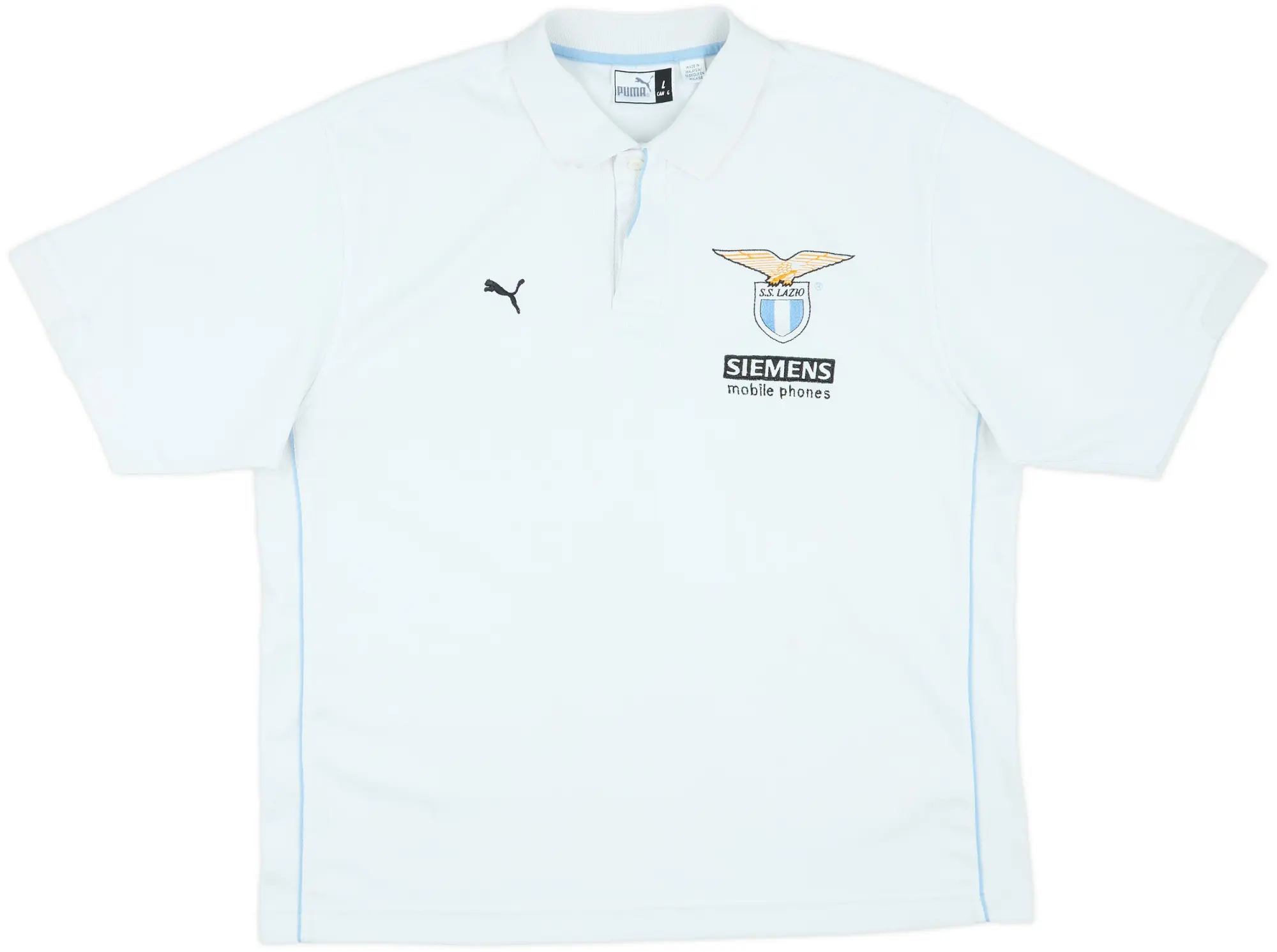 2001-02 Lazio Puma Polo Shirt - 7/10 - (L)