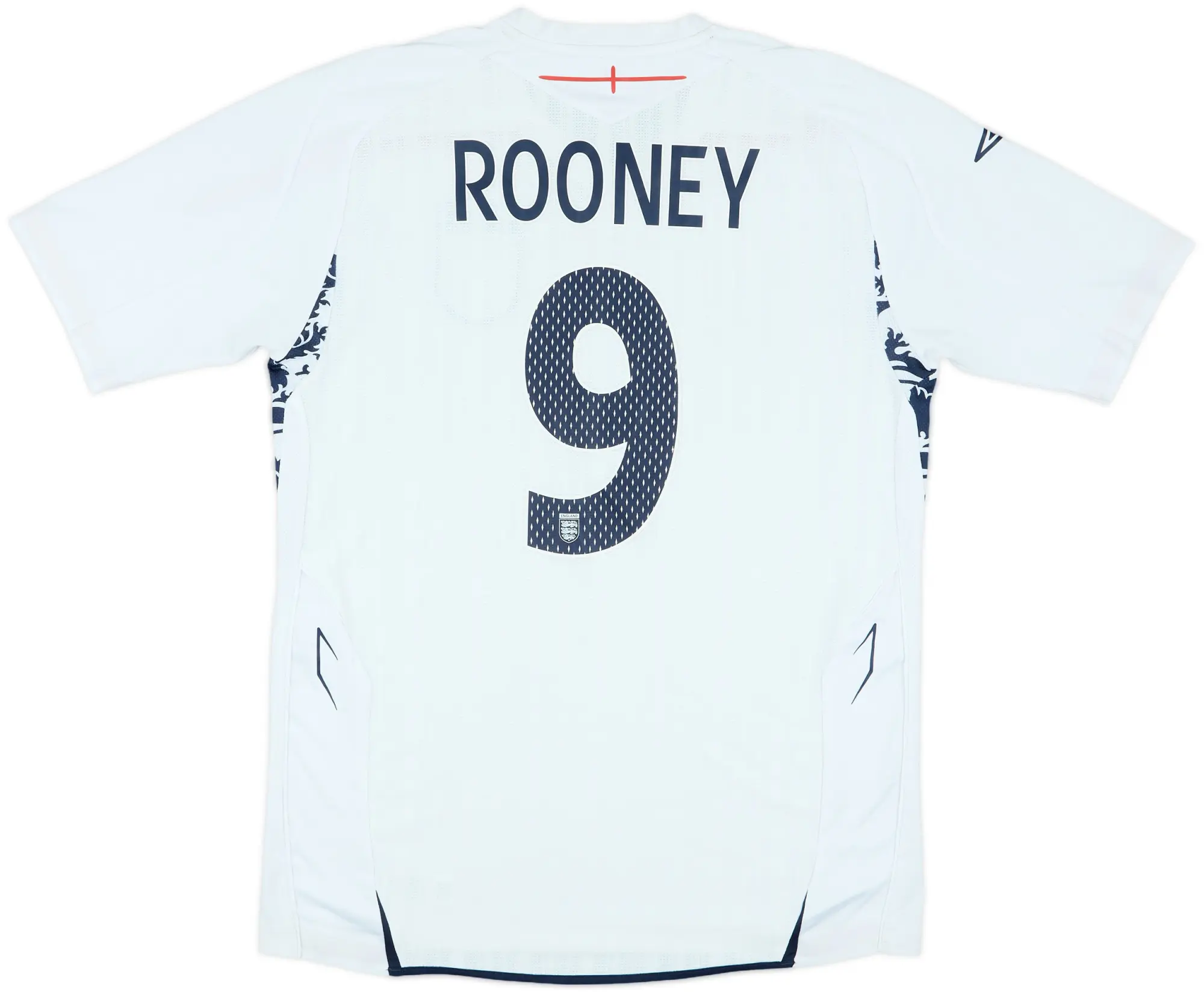 2007-09 England Home Shirt Rooney #9 - 7/10 - (M)